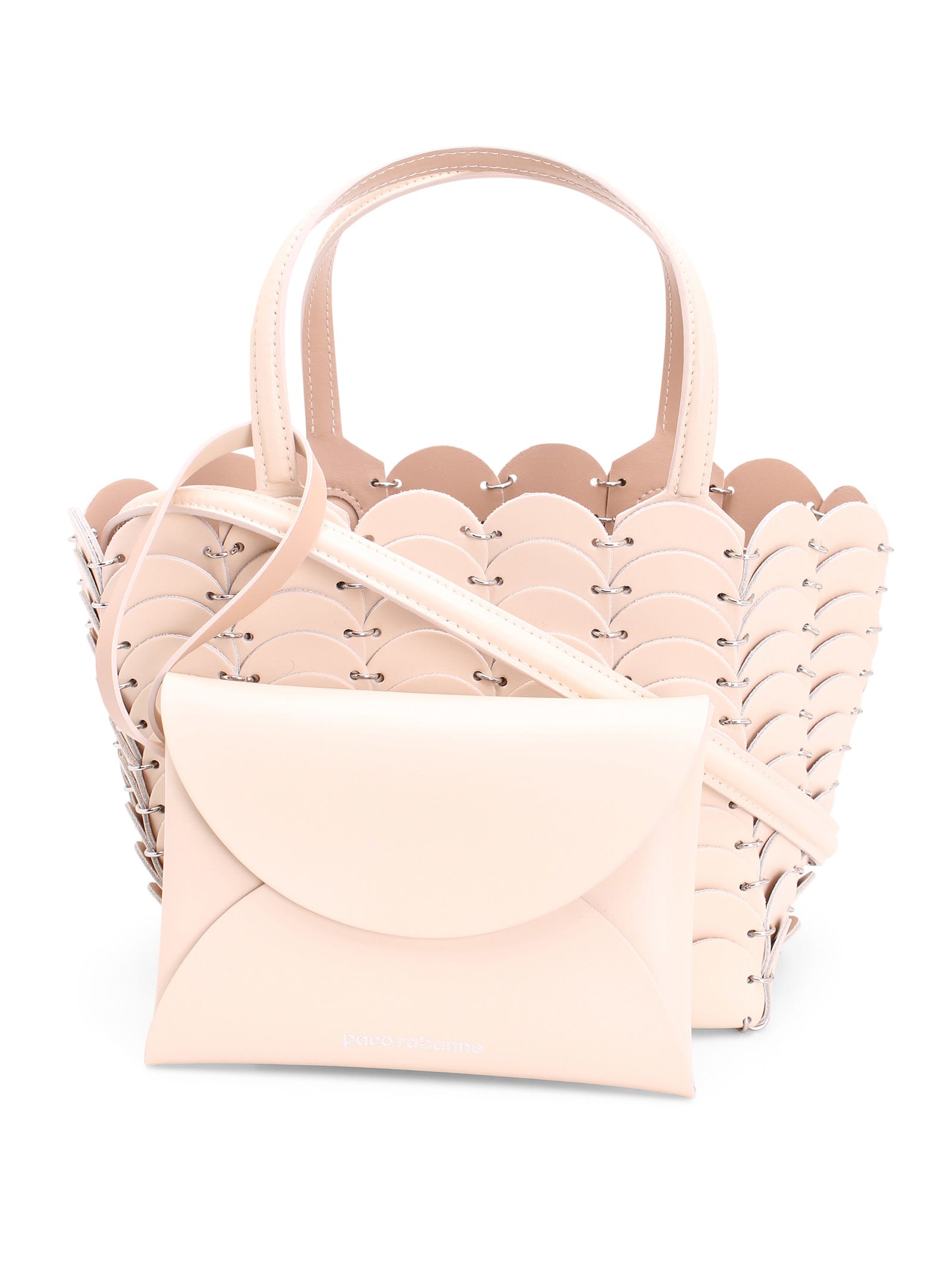 Paco Rabanne pacoio Leather Tote Bag