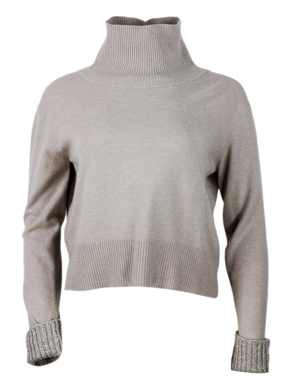 Shop Fabiana Filippi Sweater In Beige