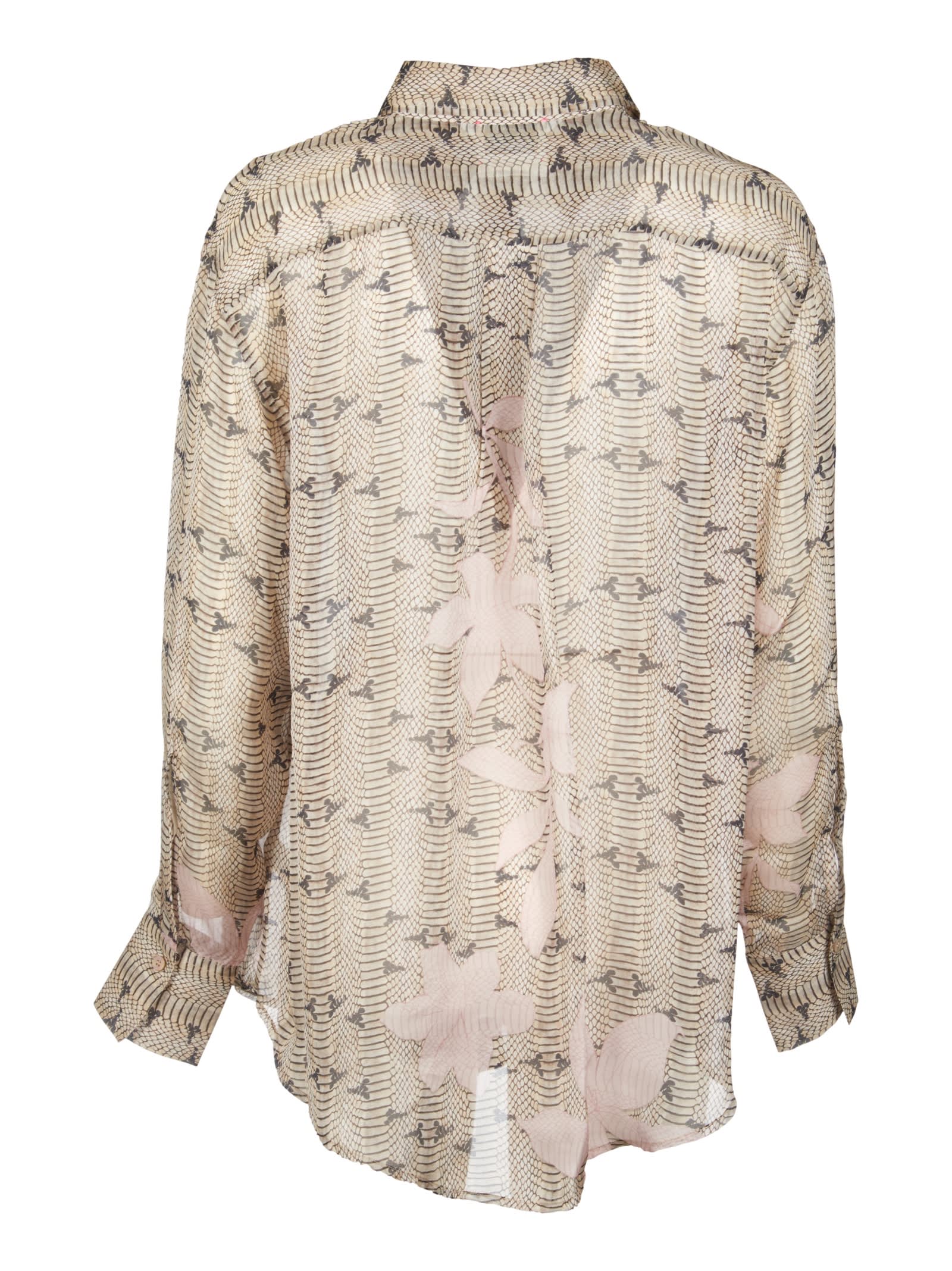 FORTE FORTE PRINTED BUTTONED SHIRT