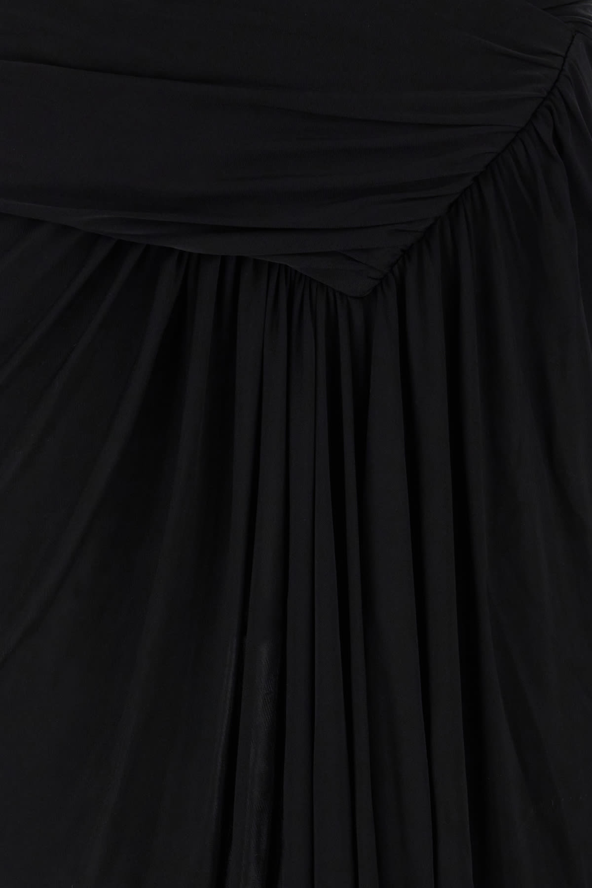 Shop Saint Laurent Black Viscose Skirt In Nero