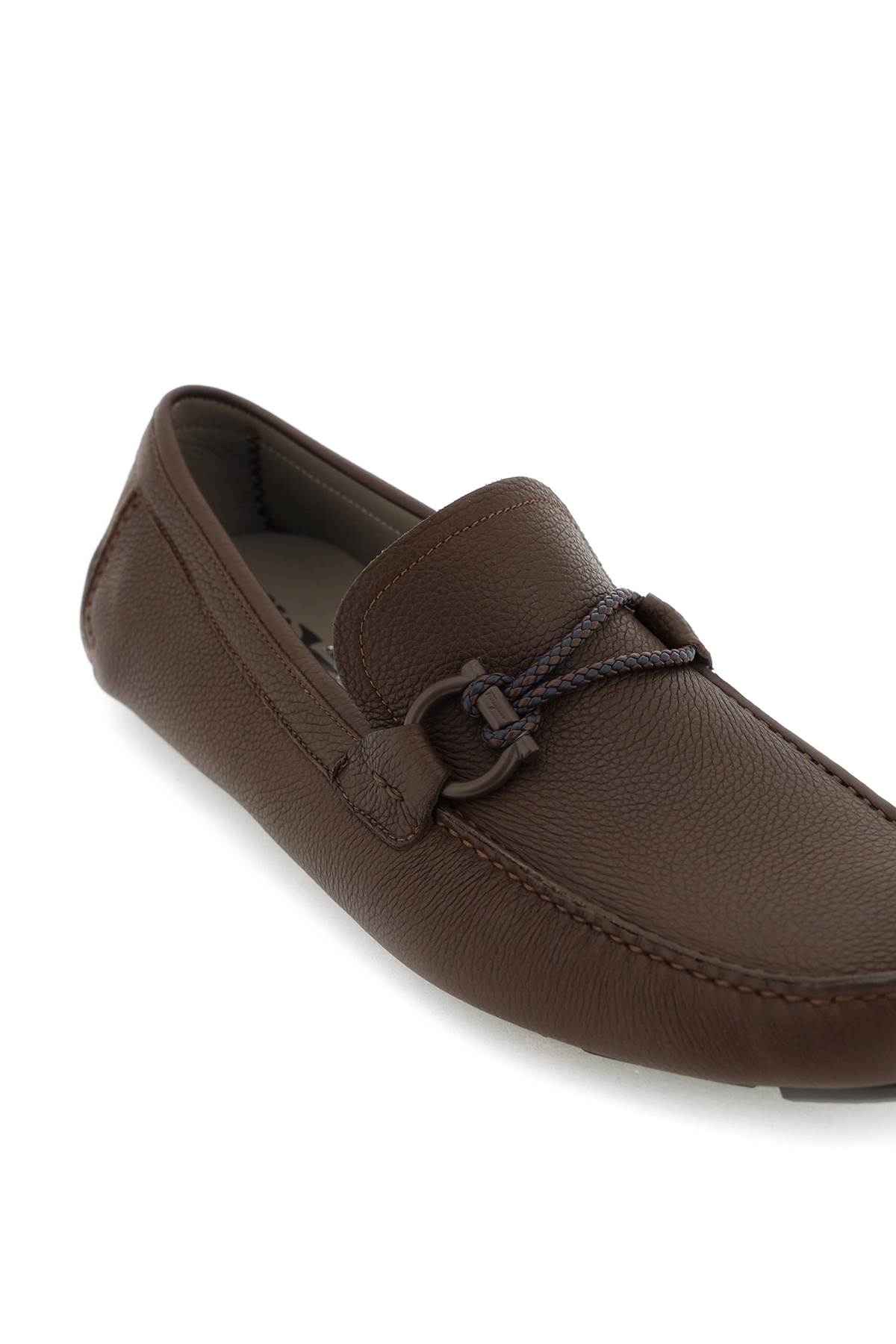Ferragamo Gancini-ornament Driver Loafers