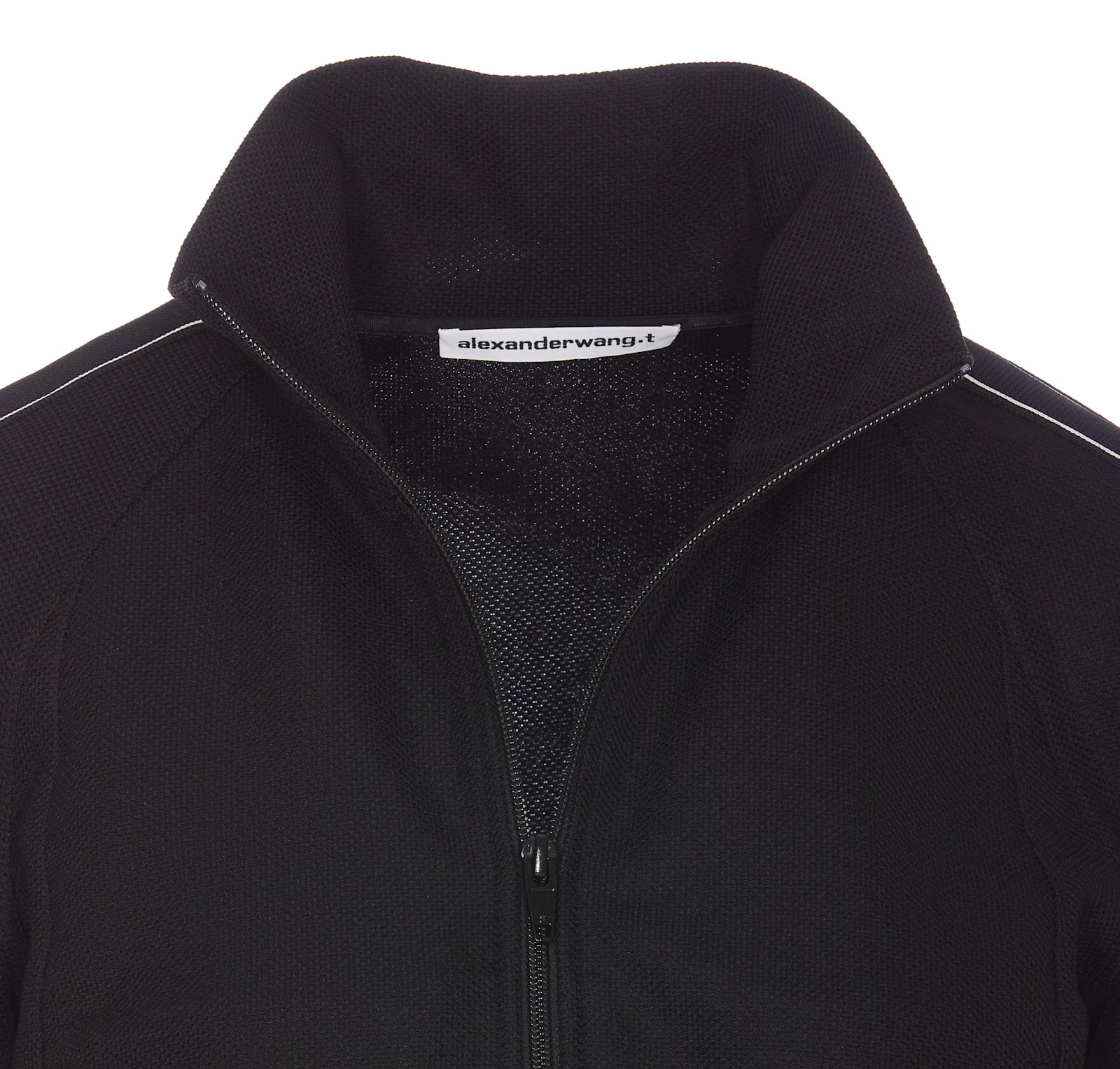 Shop Alexander Wang Logo Track Jacket In Black