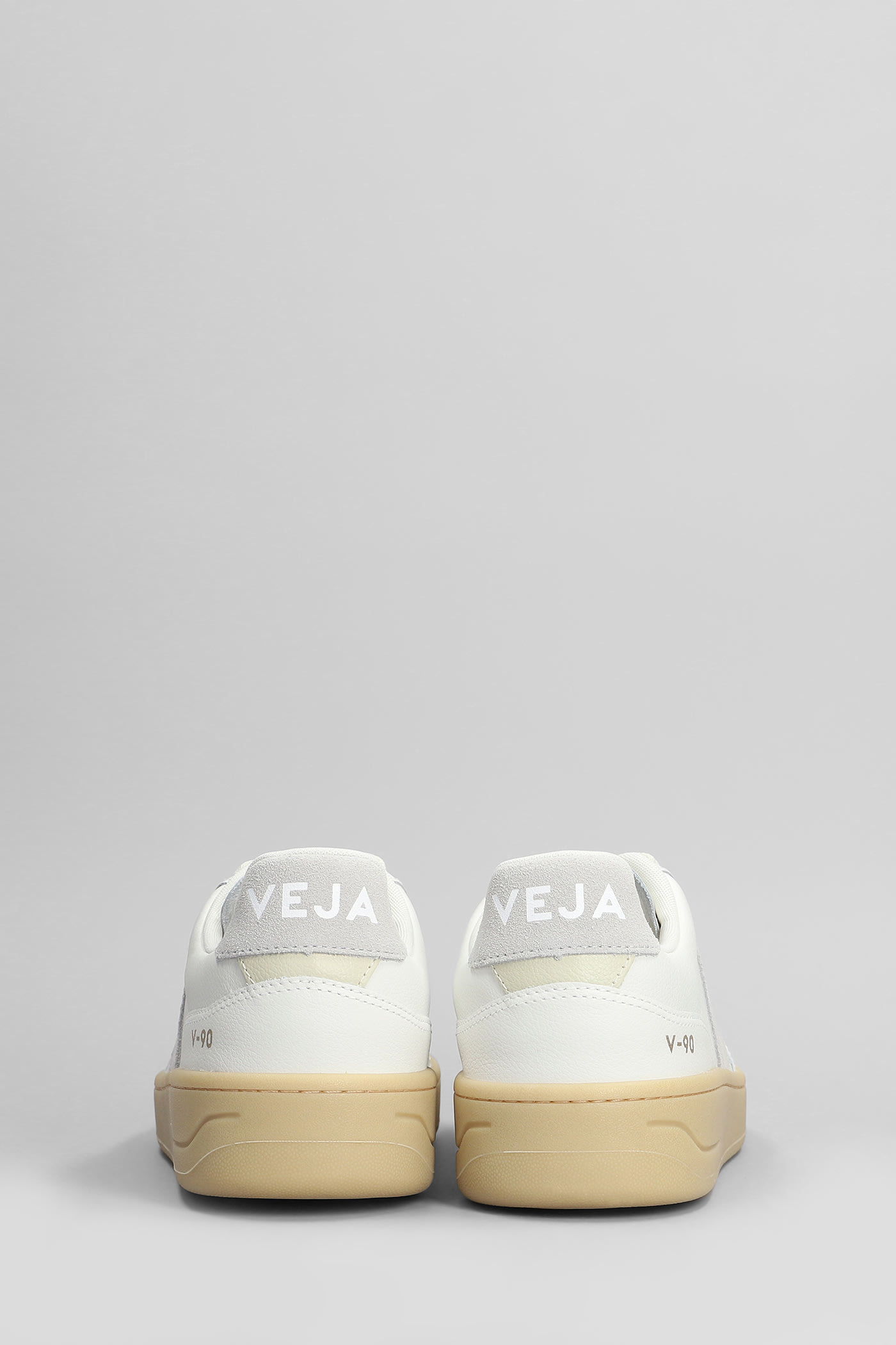 Veja V-90 O.t. Sneakers In White Leather In White