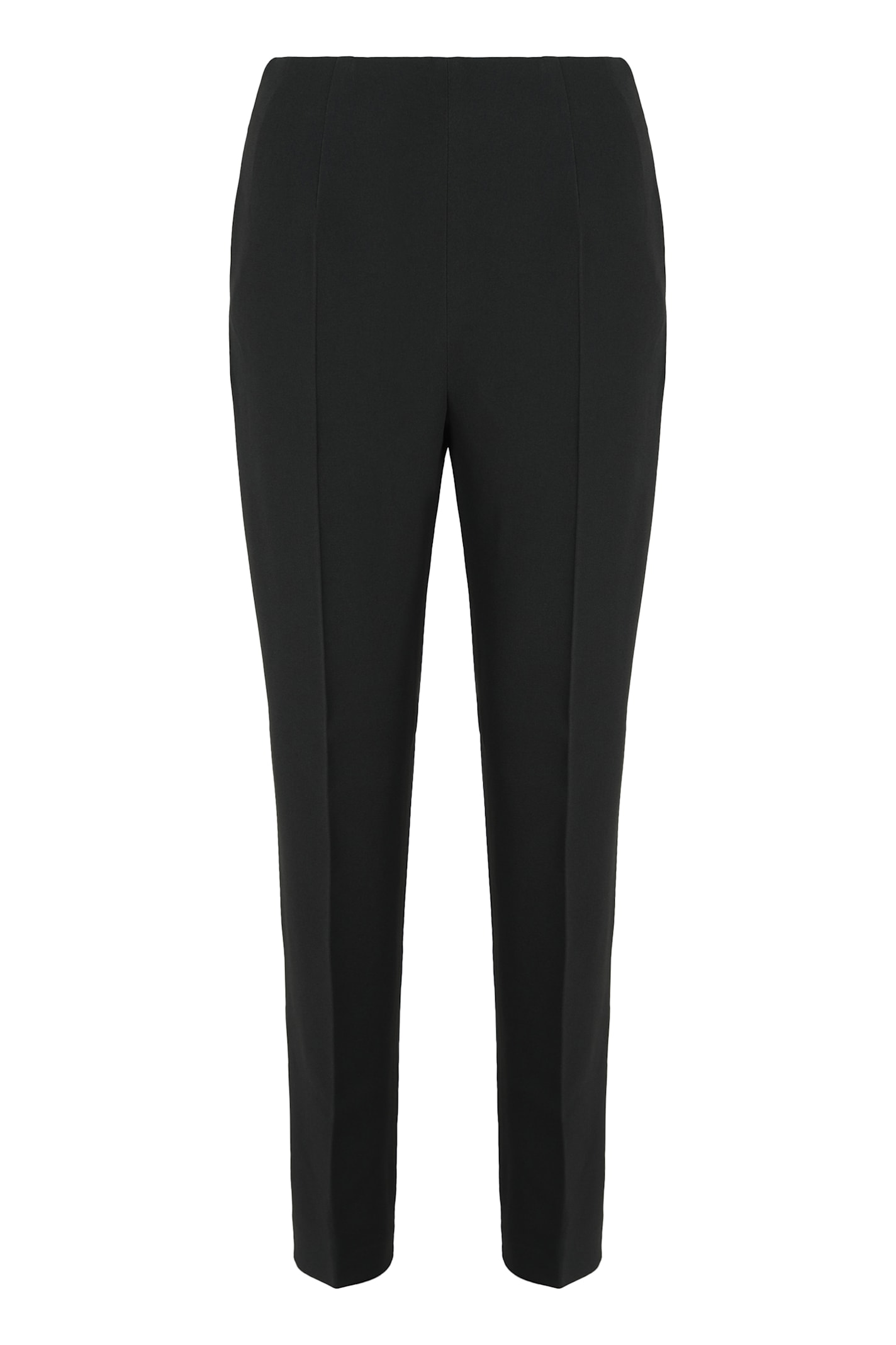 Alberta Ferretti Tailored Trousers In Stretch Fabric In Black