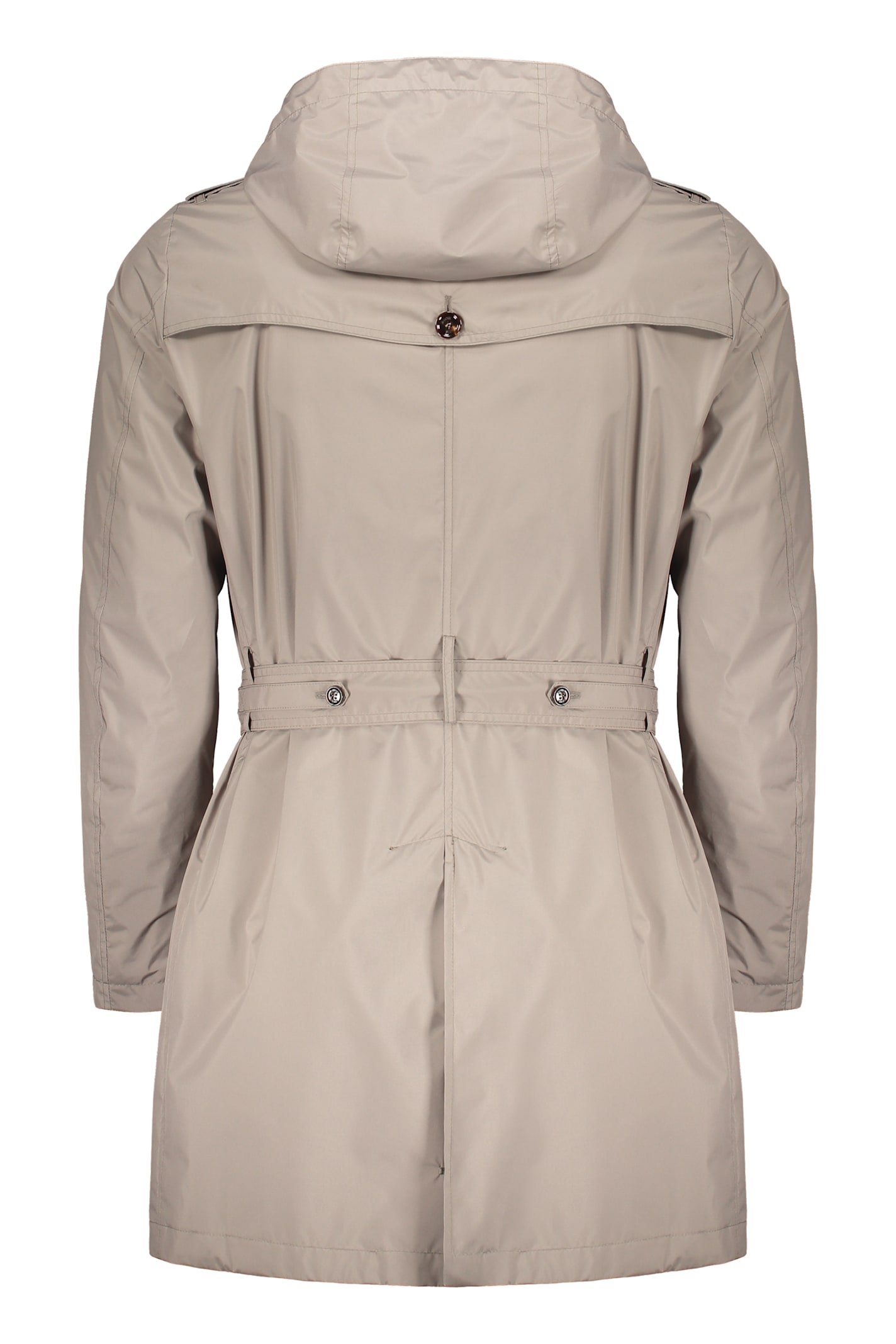 Moorer Waterproof Fabric Trench Coat In Gray