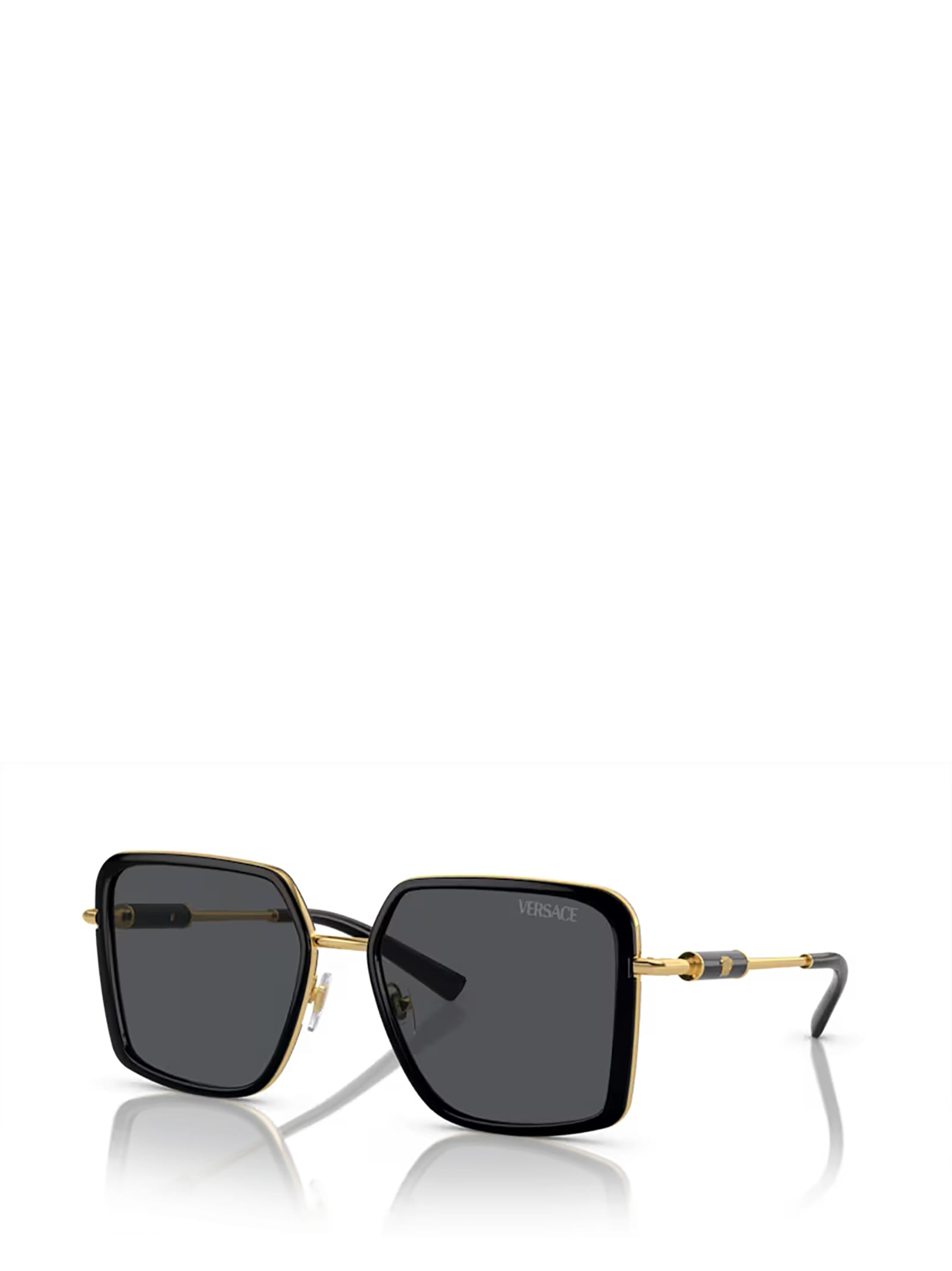 Shop Versace Ve2261 Black Sunglasses