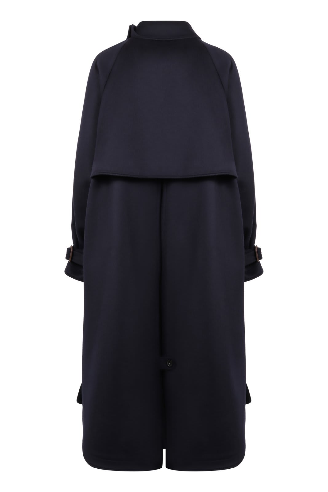 Shop Stella Mccartney Double-breasted Trench Coat In Nero