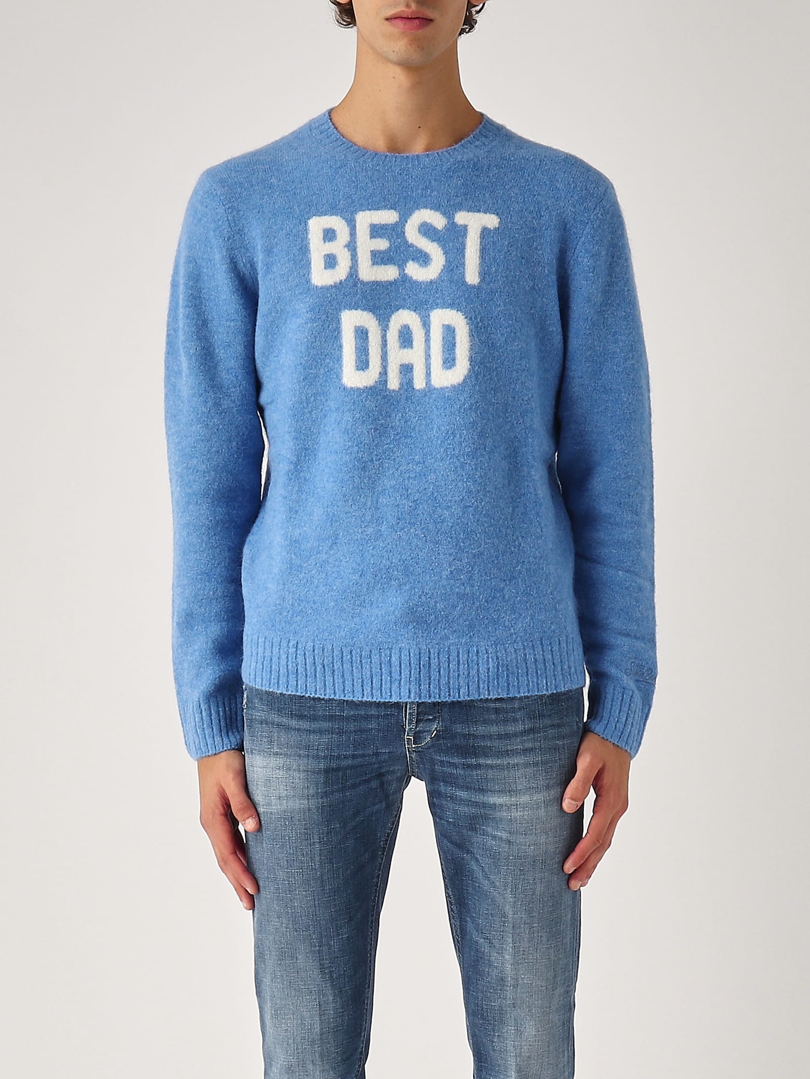 Shop Mc2 Saint Barth Heron Round-neck Sweater Sweater In Best Dad