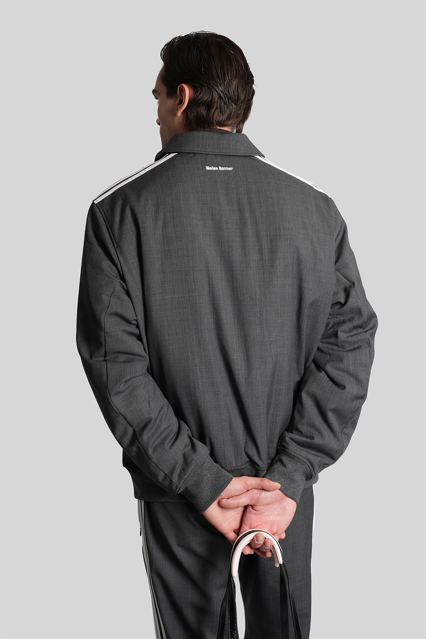 Adidas Originals By Wales Bonner Wool Blouson Casual Jacket In Grey Polyester In Gray