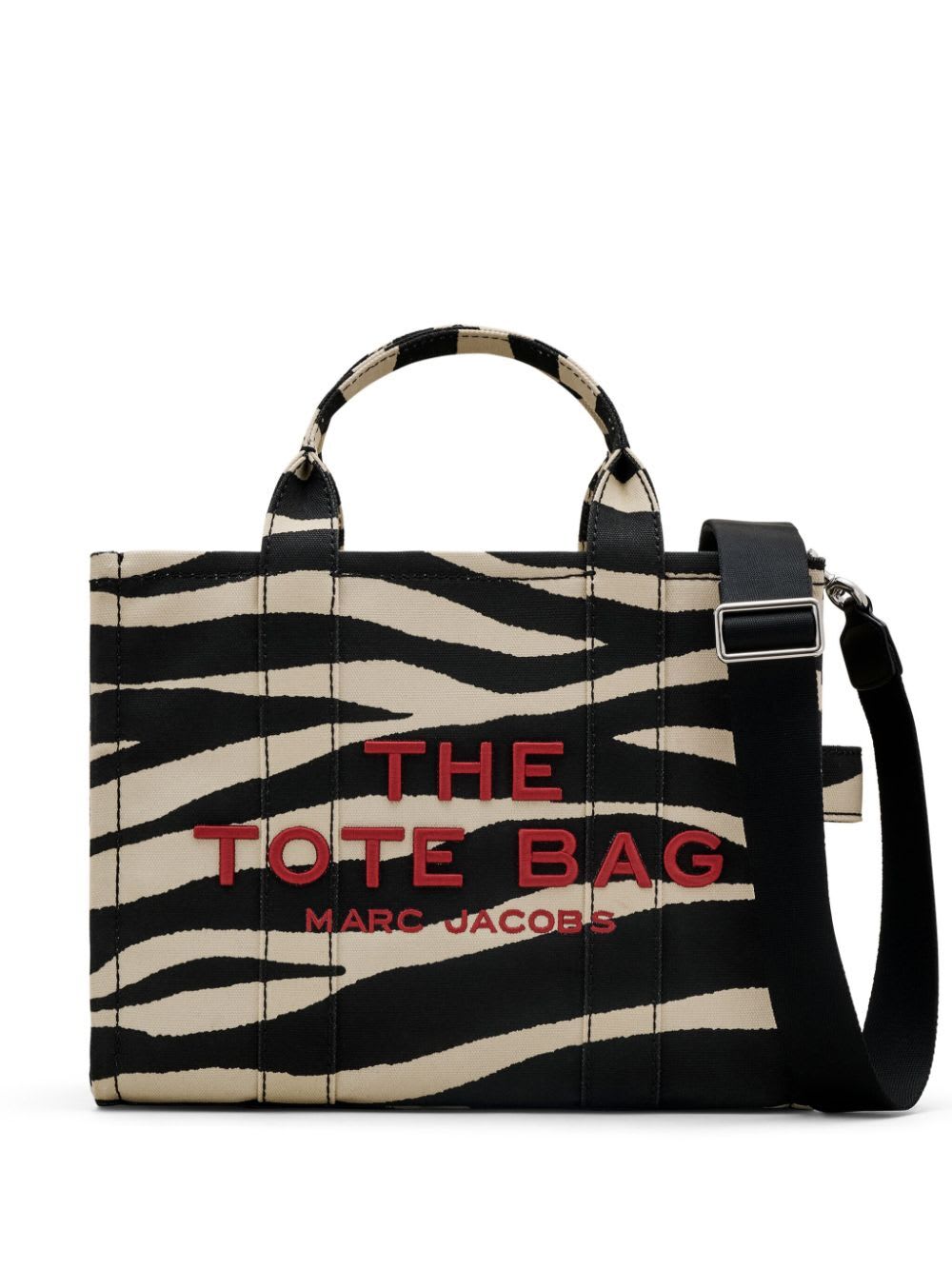 Shop Marc Jacobs The Medium Tote In Black White