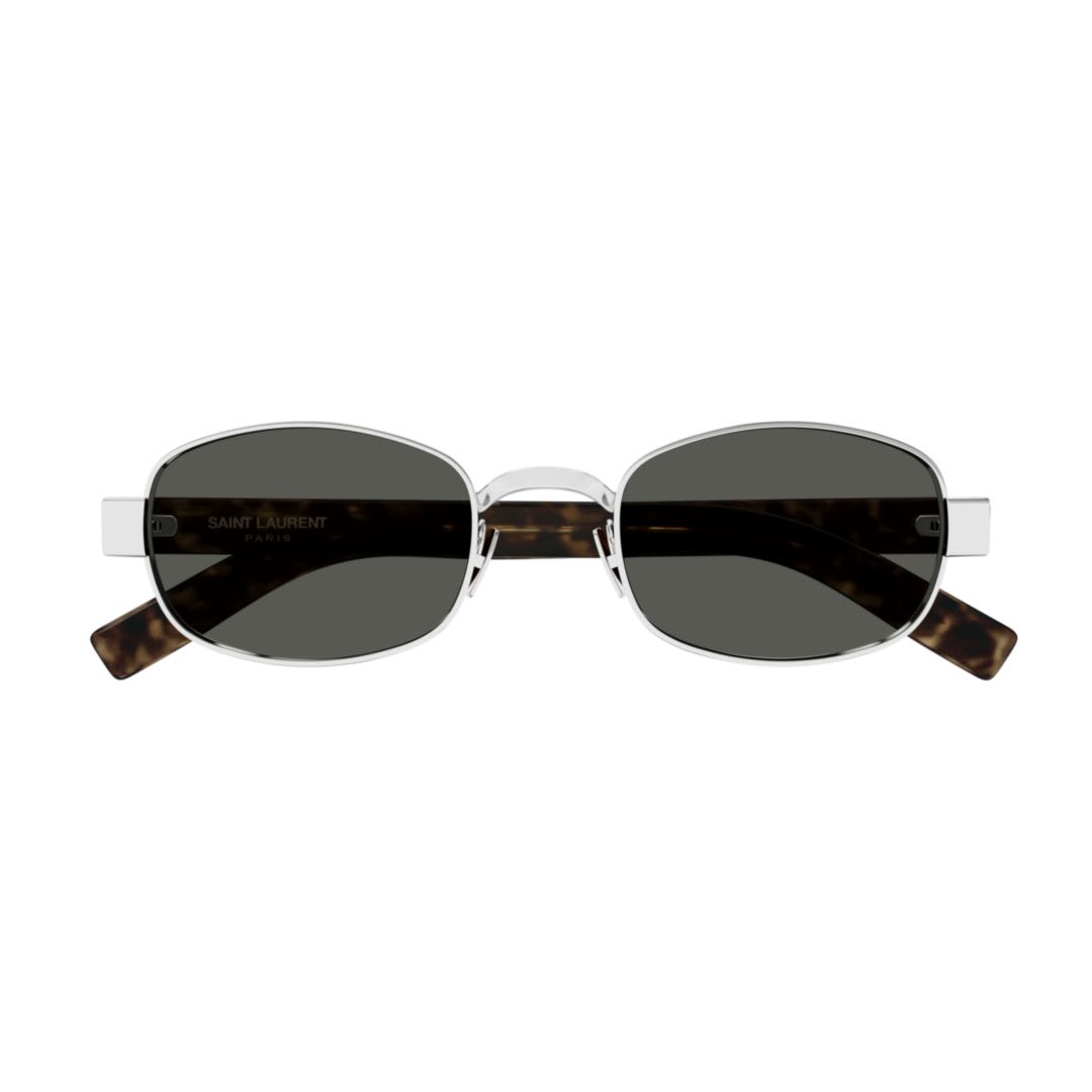 Saint Laurent Sl 706002-silver-havana-grey In Brown