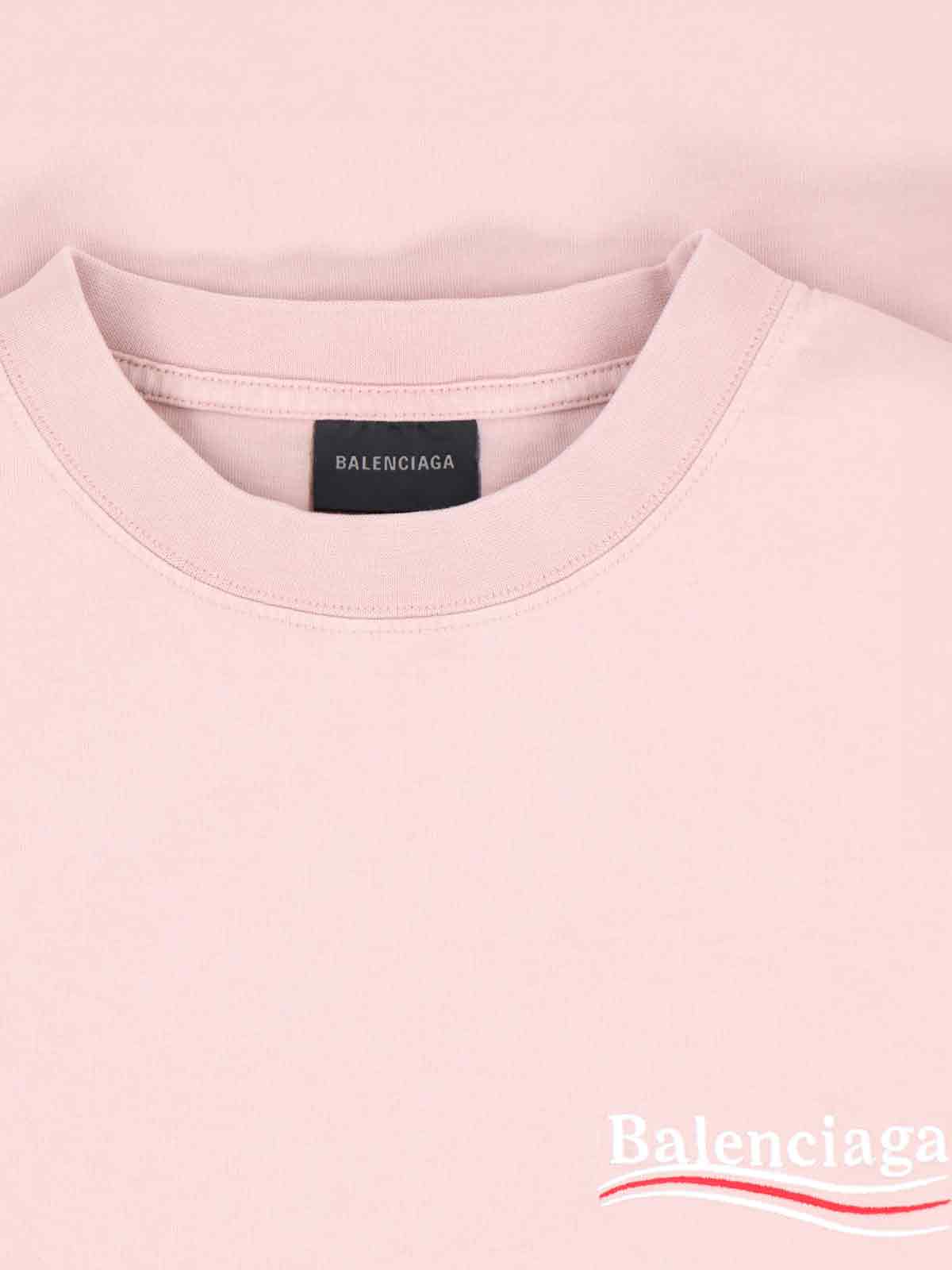 Shop Balenciaga Back Logo T-shirt In Pink