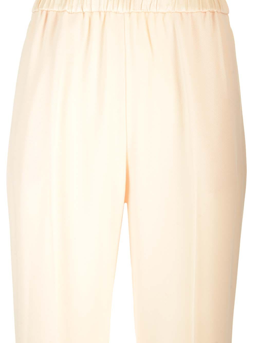 Shop Forte Forte Envers Satin Flared Pants In White