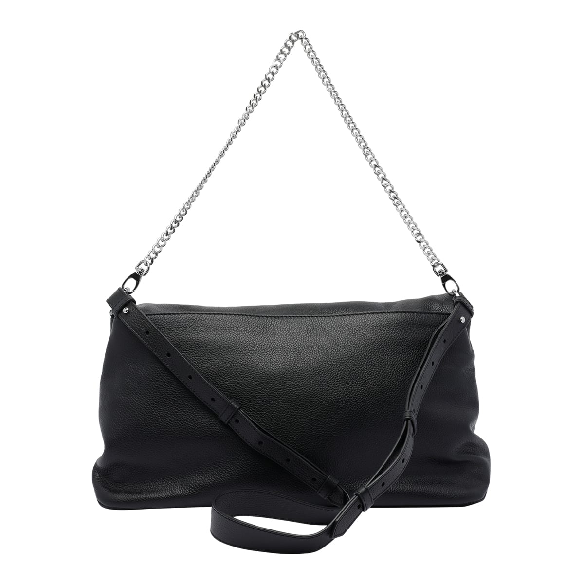 Zadig & Voltaire Xl Rocky Shoulder Bag In Black