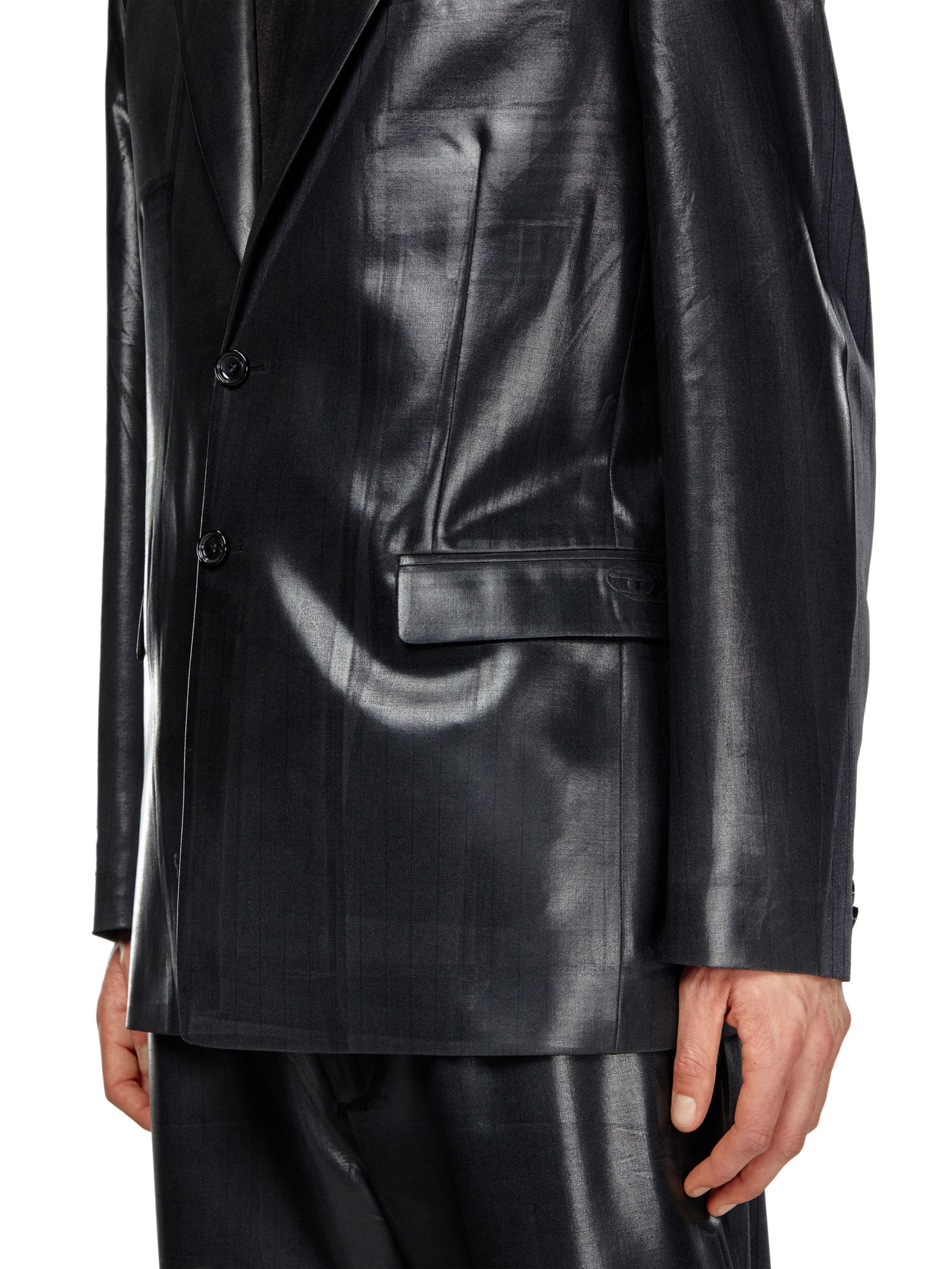 Shop Diesel J-stanley Blazer In Black