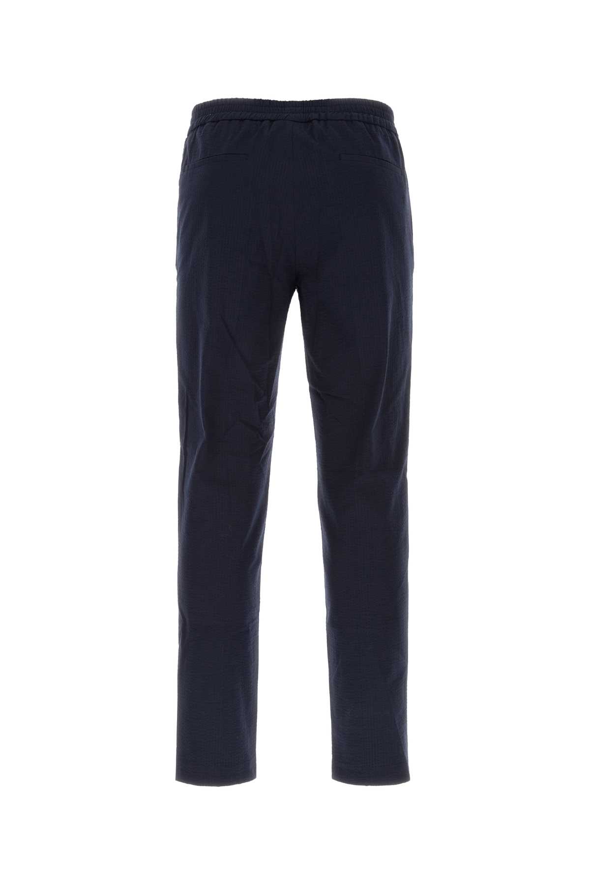 Shop The Harmony Navy Blue Cotton Paolo Pant In 010