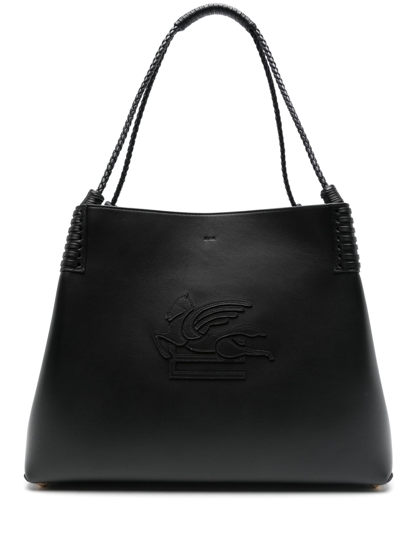 Black Medium Libra Tote Bag