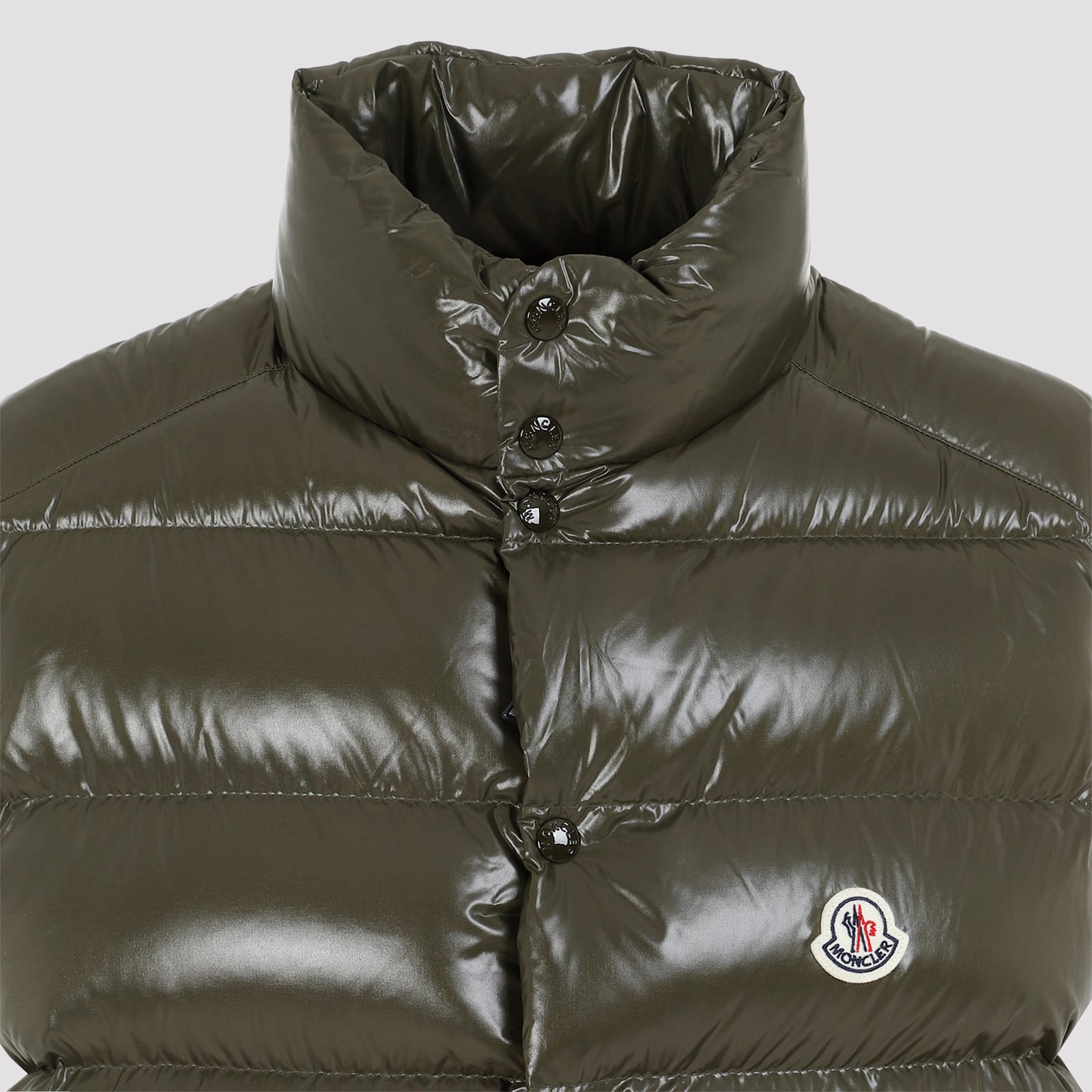 Shop Moncler Tibb Vest In Olive