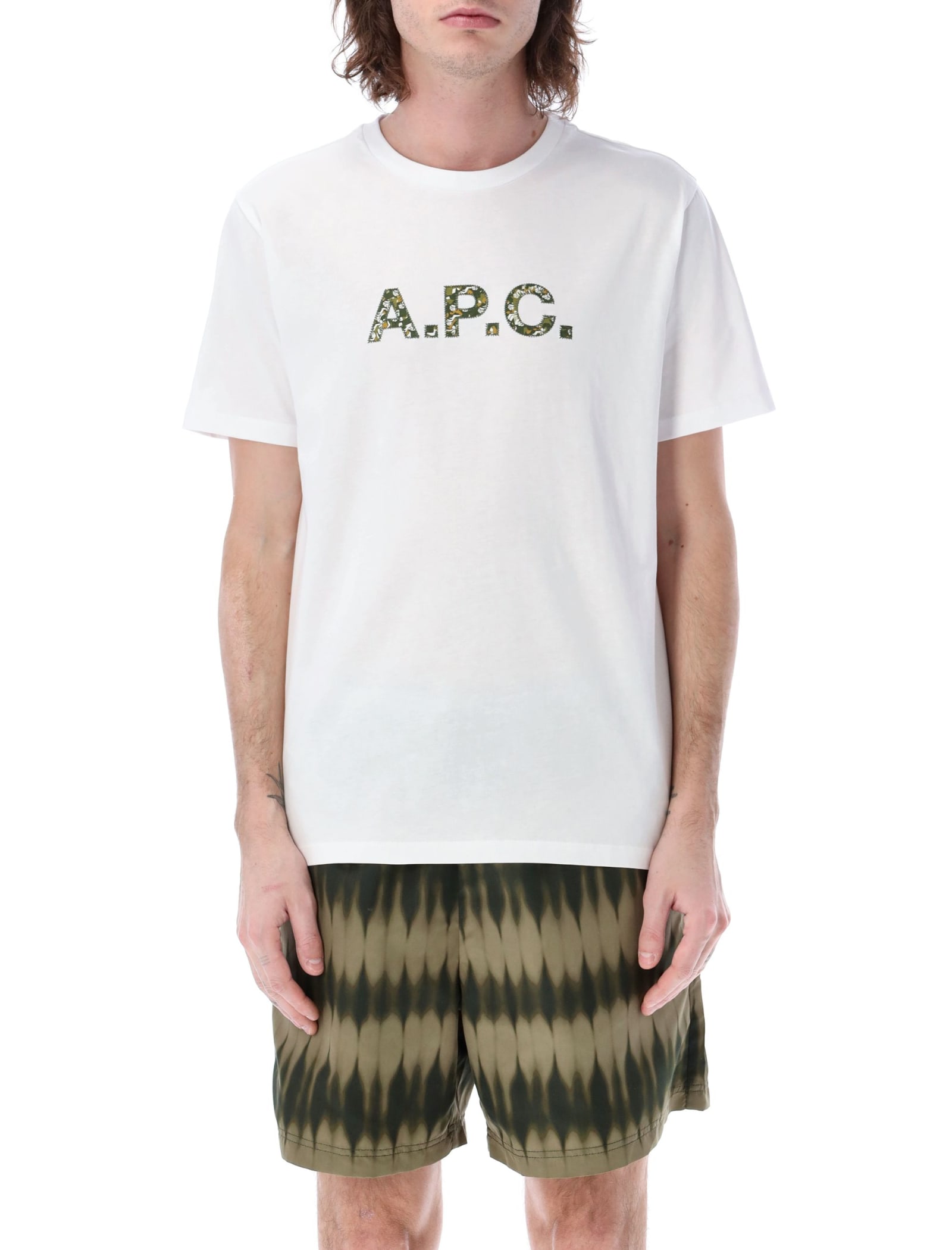 A.P.C. Camo Logo T-shirt