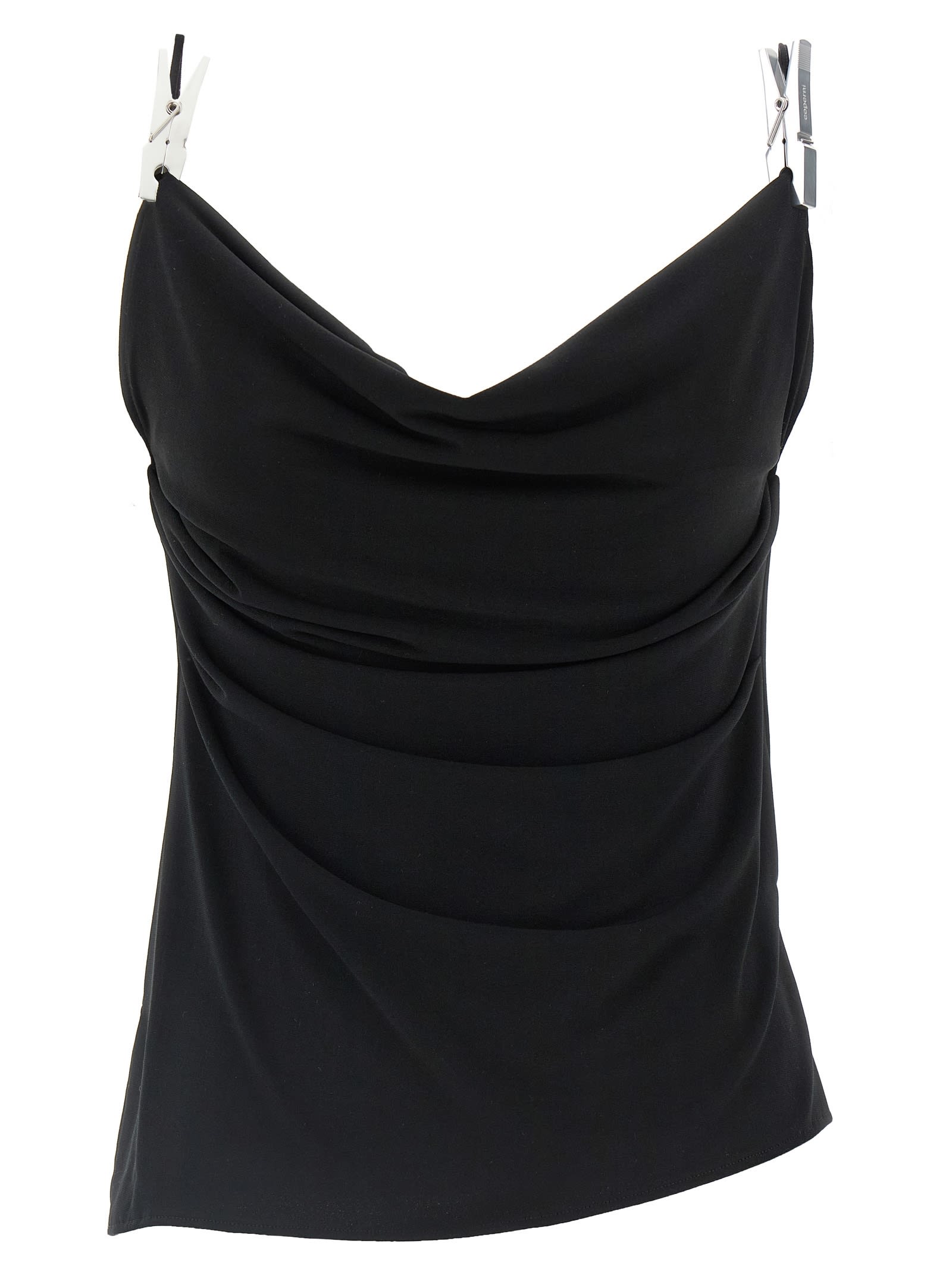 COPERNI DRAPED WASHING CLIP GALA TOP