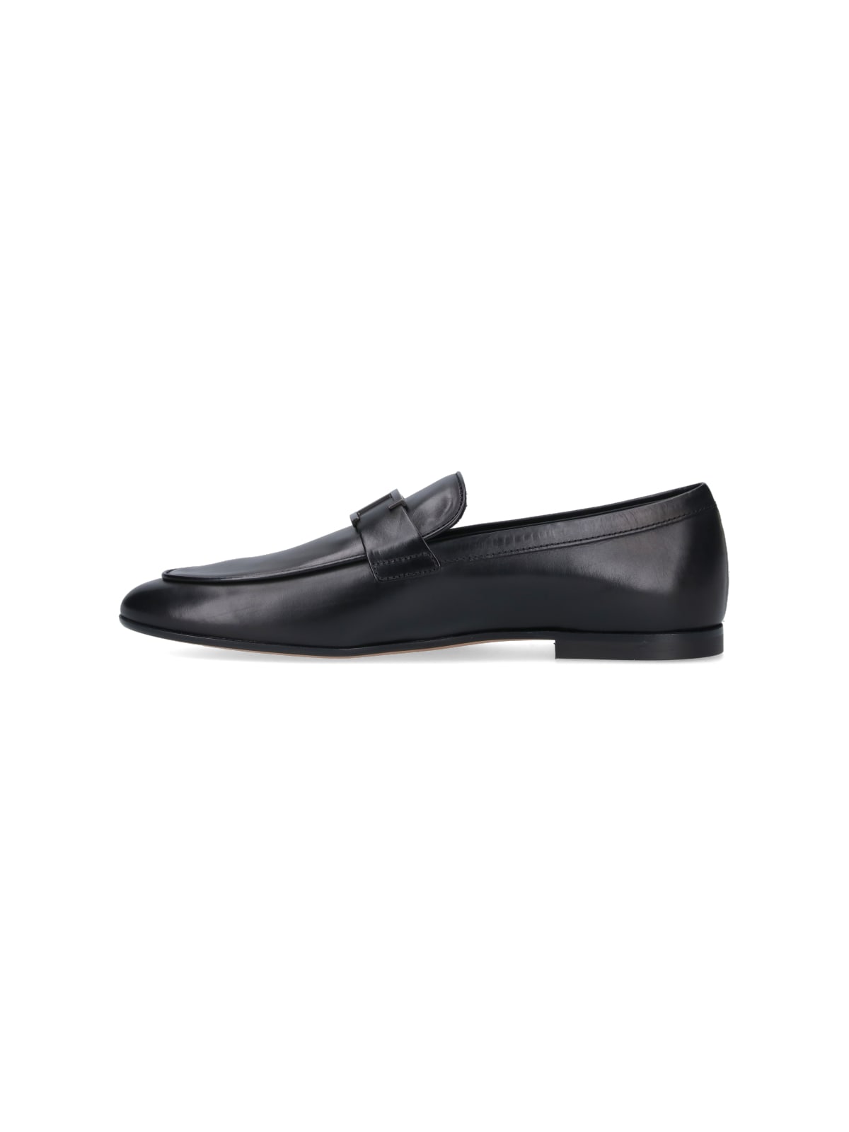 Shop Tod's T-timeless Loafers In Black