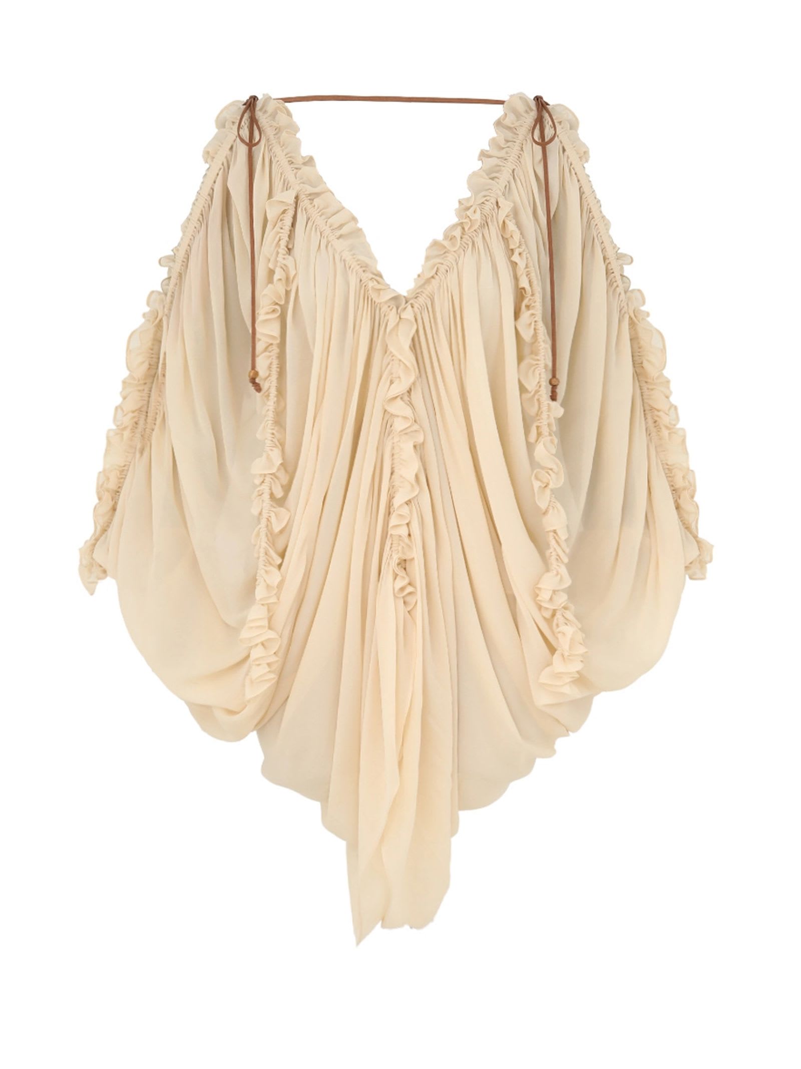 Illuminate Draped Blouse