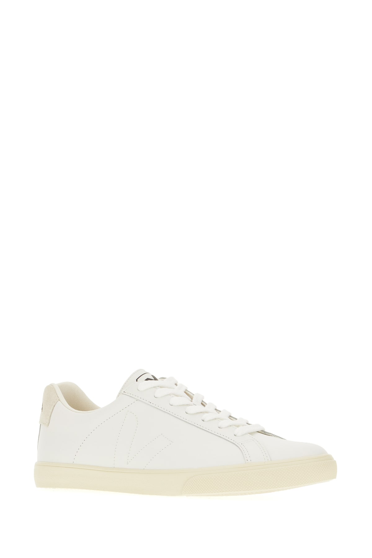 Veja Esplar Leather White Trainers In Extrawhite
