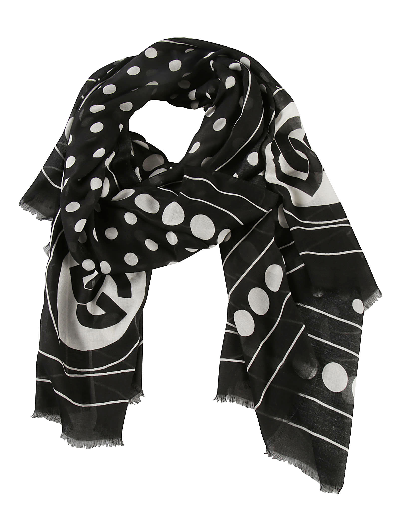Dolce & Gabbana Spotted Print Scarf