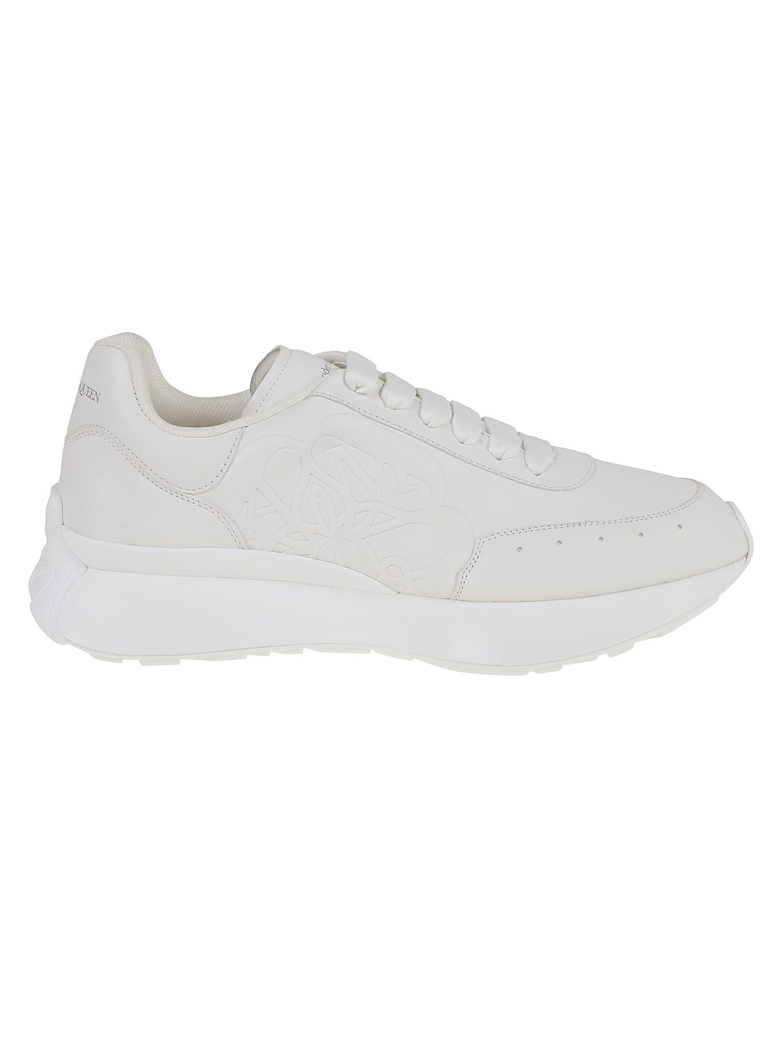 Shop Alexander Mcqueen Leather Upper And Ru In White