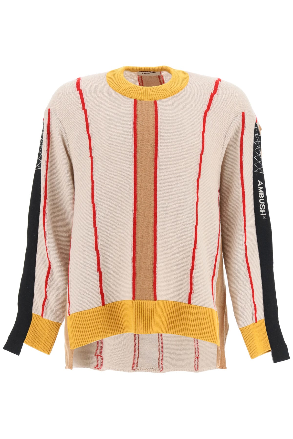 AMBUSH Color Block Asymmetrical Sweater