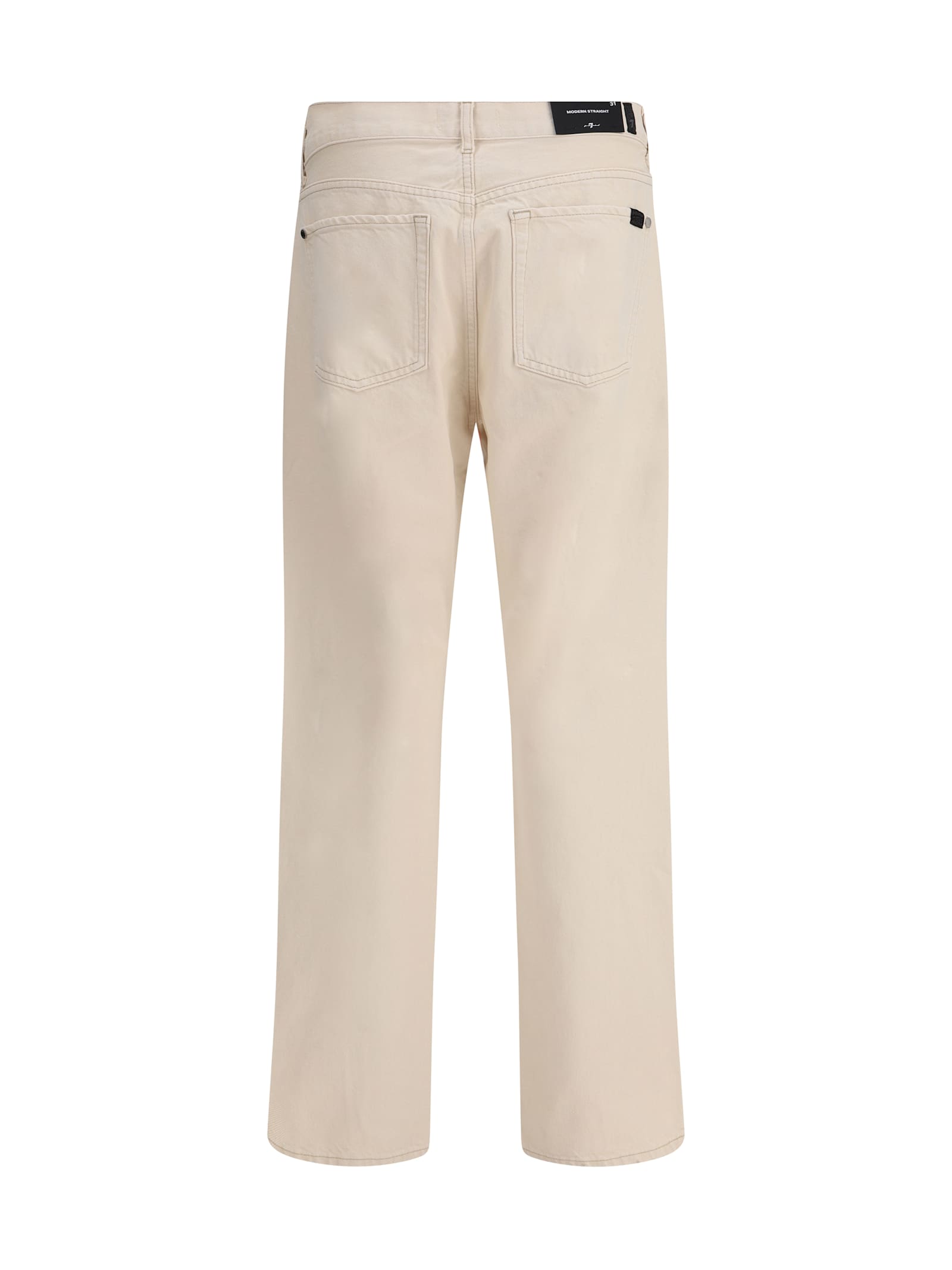 7 For All Mankind Twisted Modern Jeans In Neutral