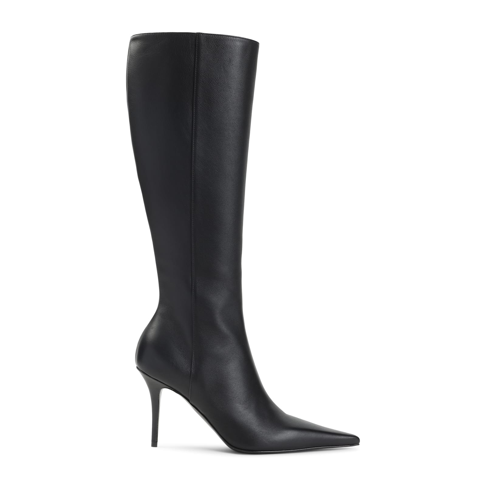Amina Muaddi Barbara 90 Mid-calf Boots In Black