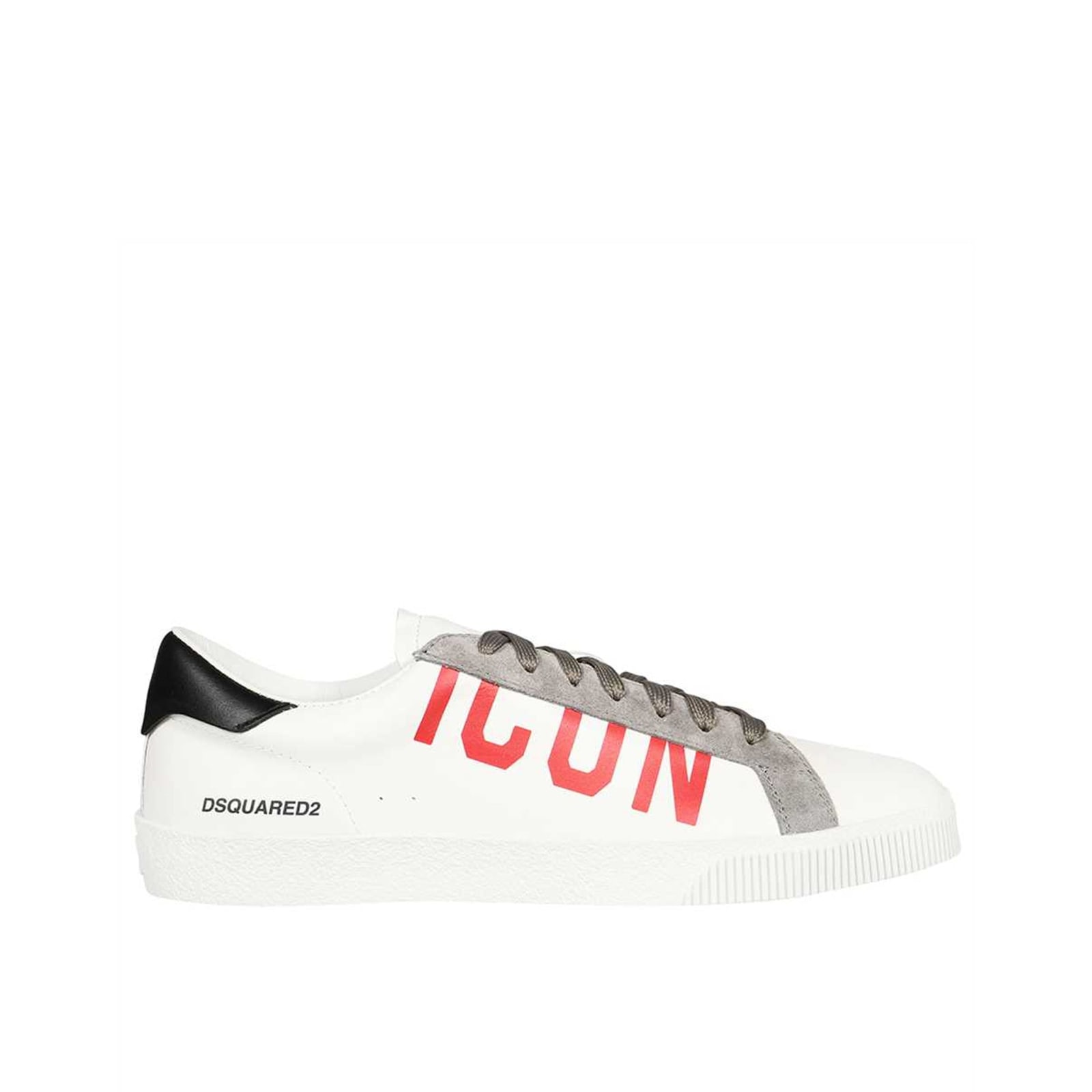 DSQUARED2 CASSETTA LEATHER SNEAKERS