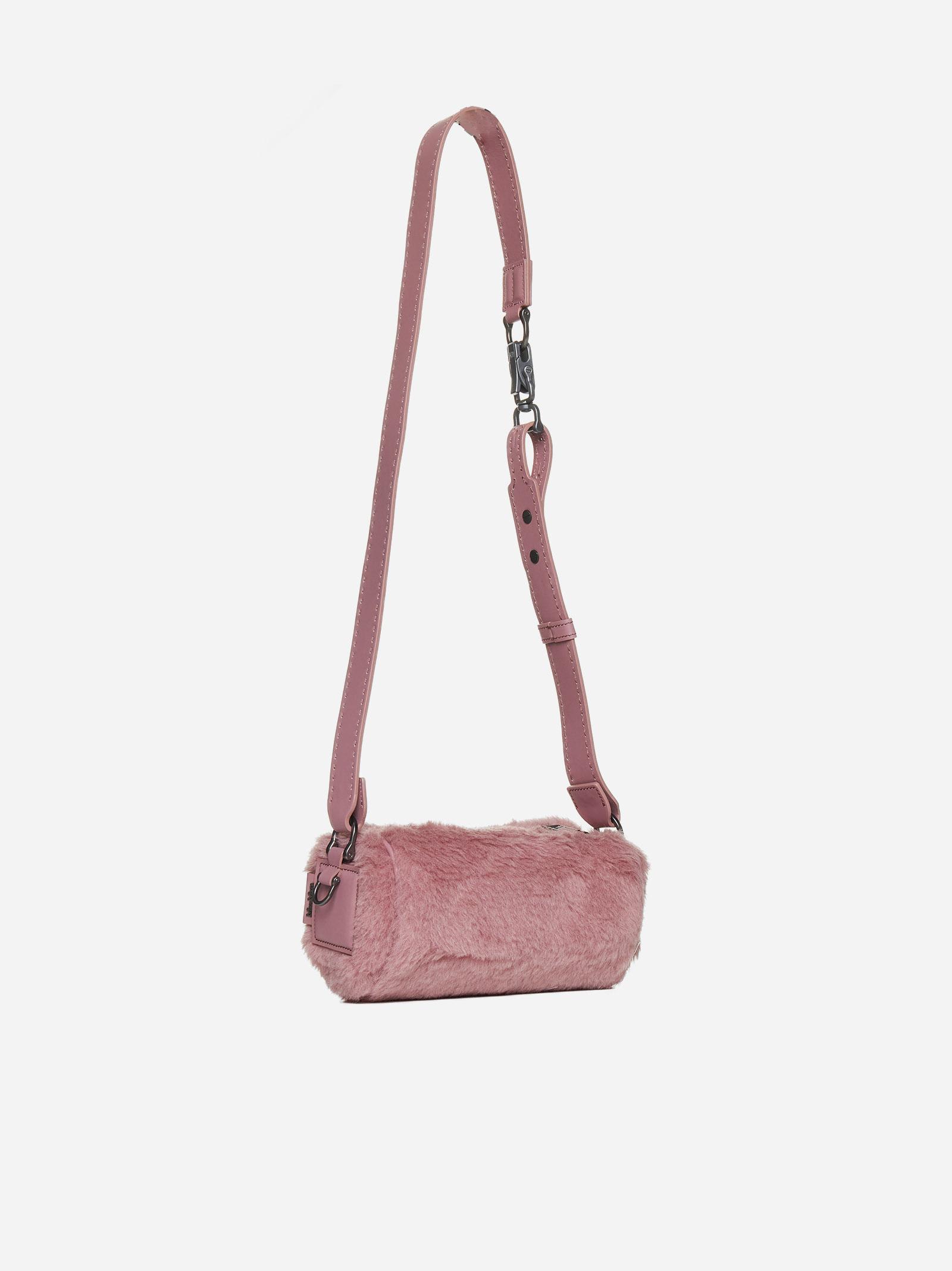 Shop Max Mara Teddy Rolls Small Bag In Pink