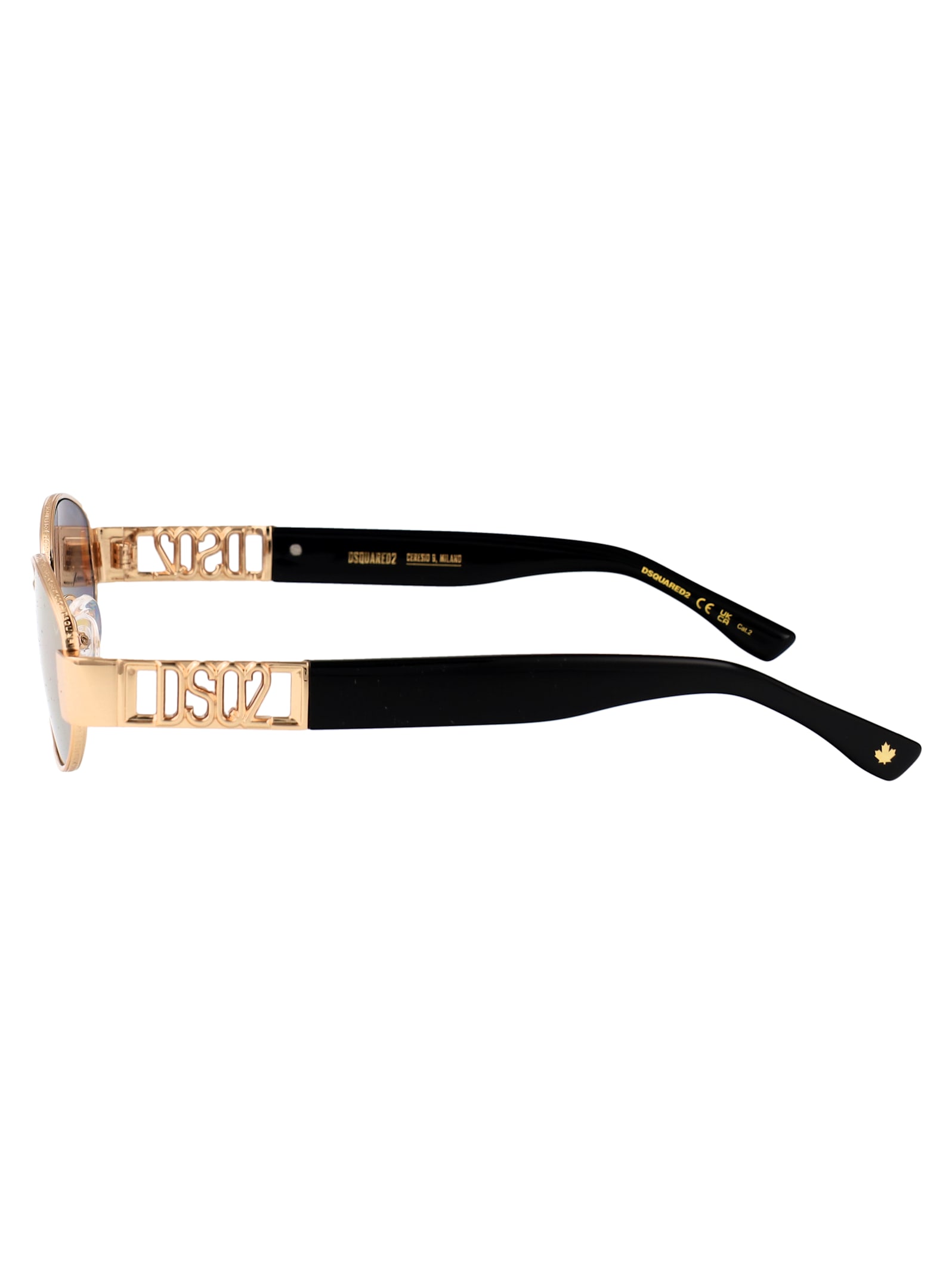 Dsquared2 Hype Sunglasses In Gold