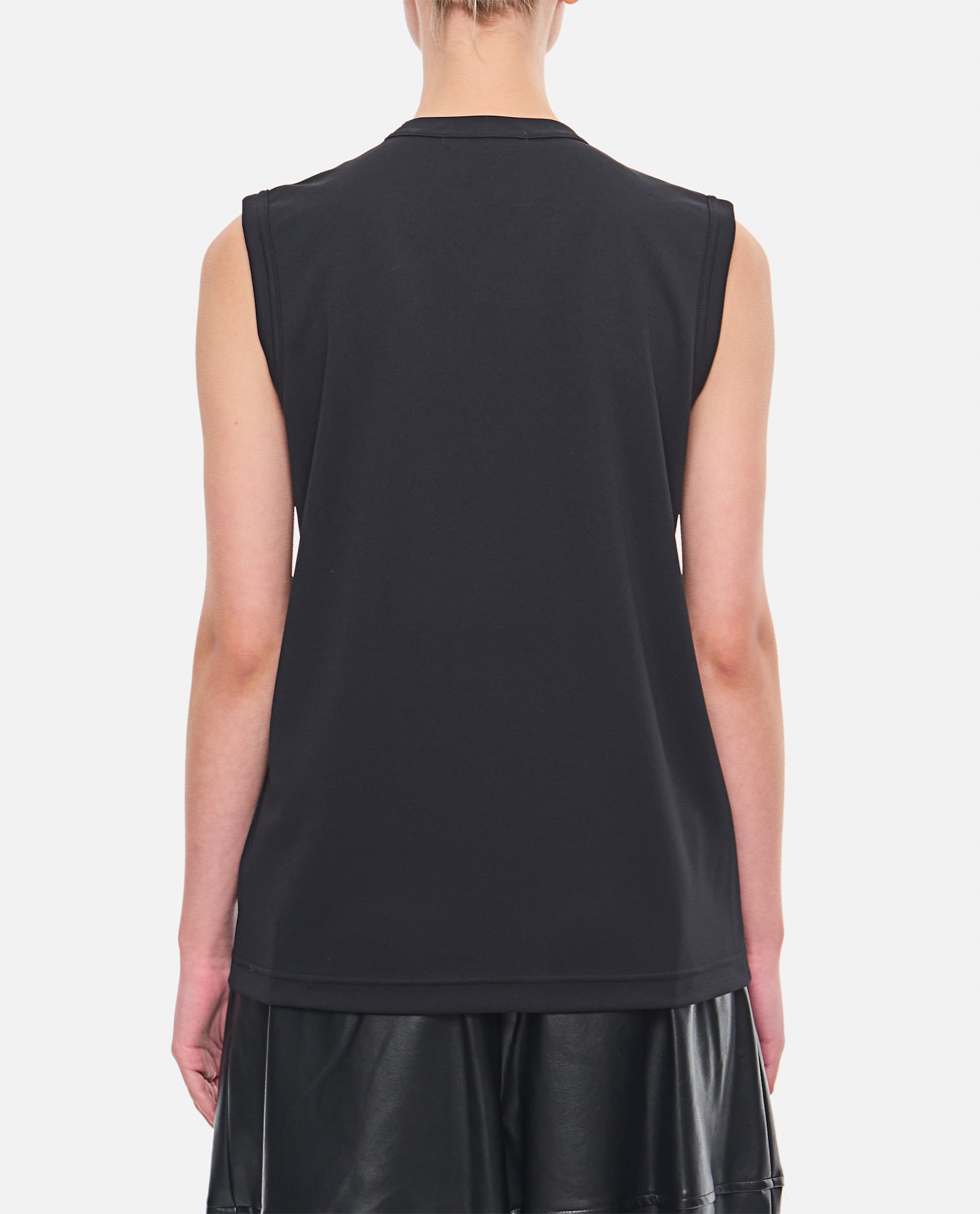 Shop Comme Des Garçons Pique Tank Top In Black