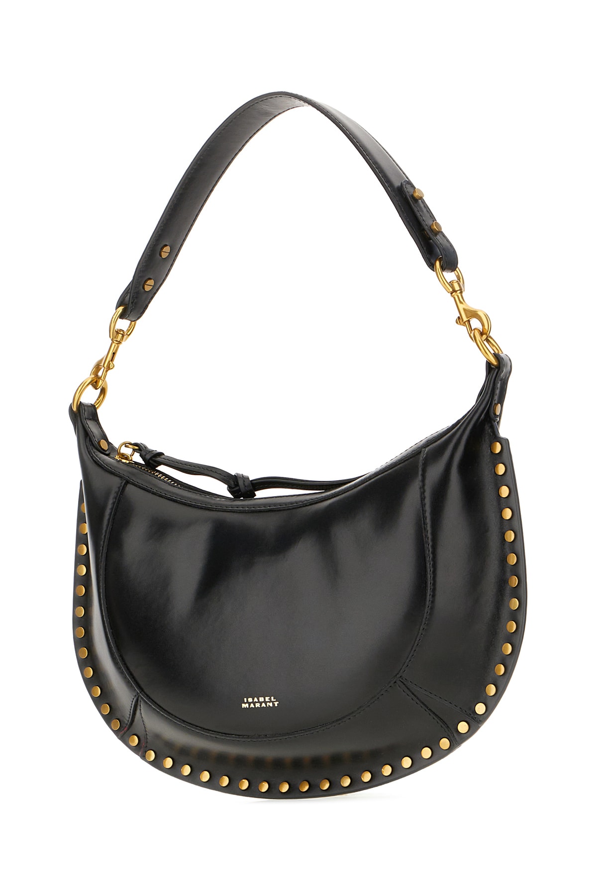 Isabel Marant Black Leather Naoko Shoulder Bag In Black