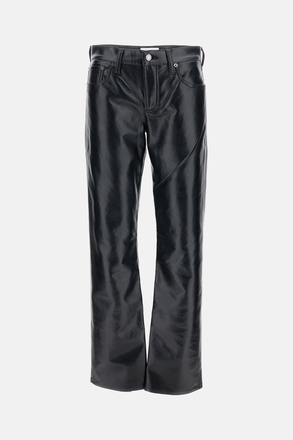 Agolde Five-pocket Trousers In Black