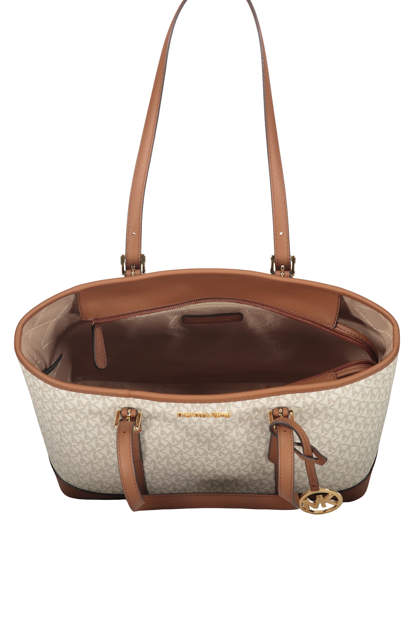 Michael Kors Logo Detail Tote Bag In White