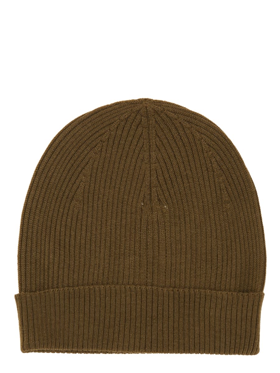 Shop Rick Owens Knitted Beanie Hat In Brown