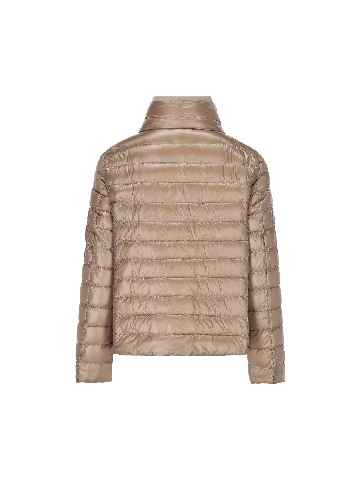 Herno Women's Nylon Down Jacket In Brown