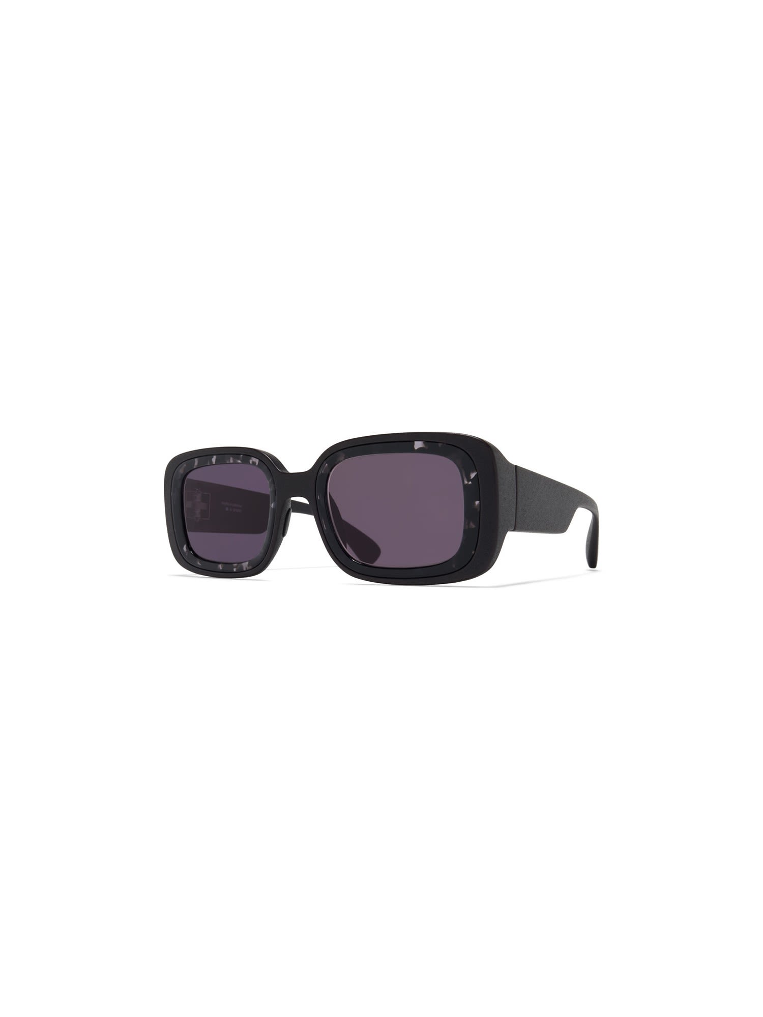 Shop Mykita Studio 13.1 Sunglasses In _pitch Black Havan