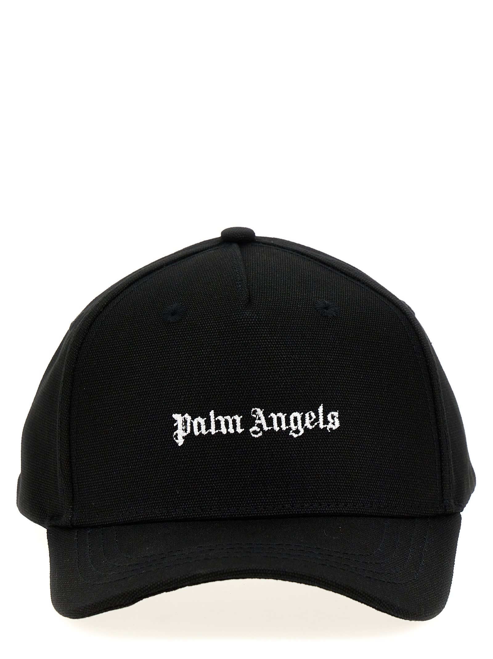 Shop Palm Angels Classic Logo Cap In Black/white