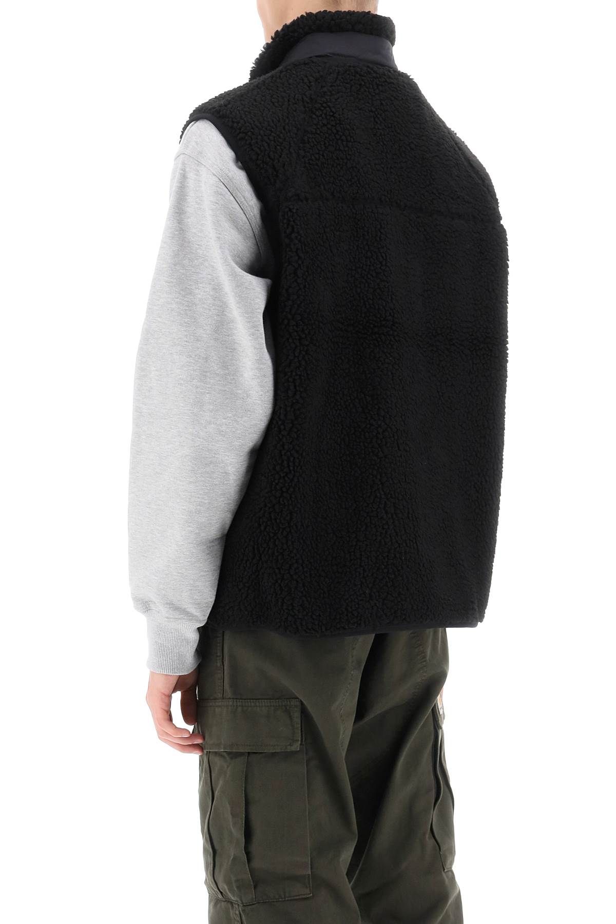 Shop Carhartt Prentis Liner Vest In Sherpa Fleece In Black (black)