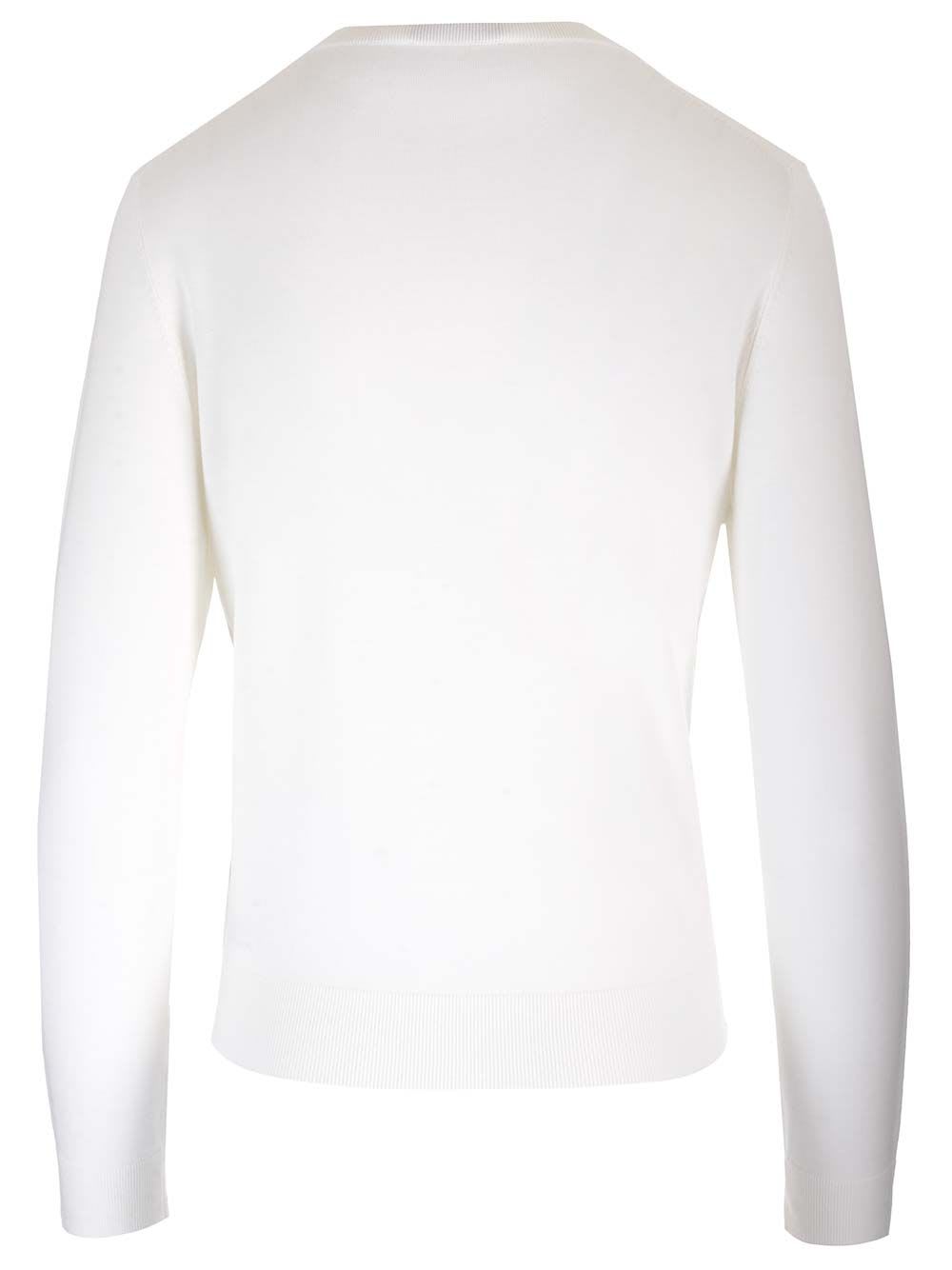 Shop Theory Crew Neck Sweater In White