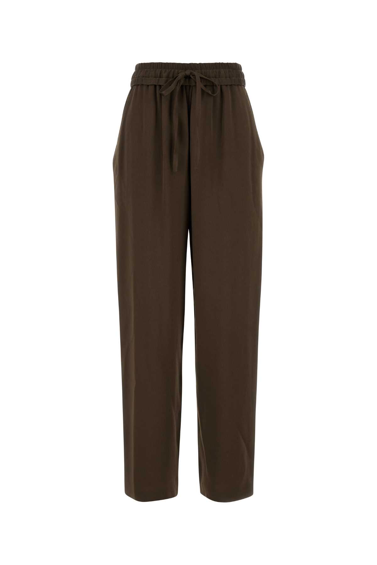 Isabel Marant Women Mud Viscose Blend Kendra Pant In Bronze