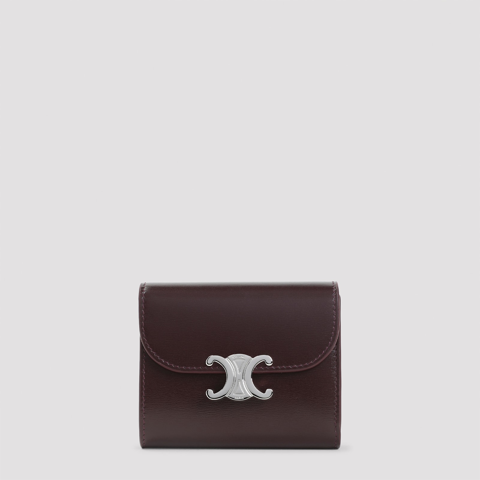 Celine Small Flap Wallet In Brown