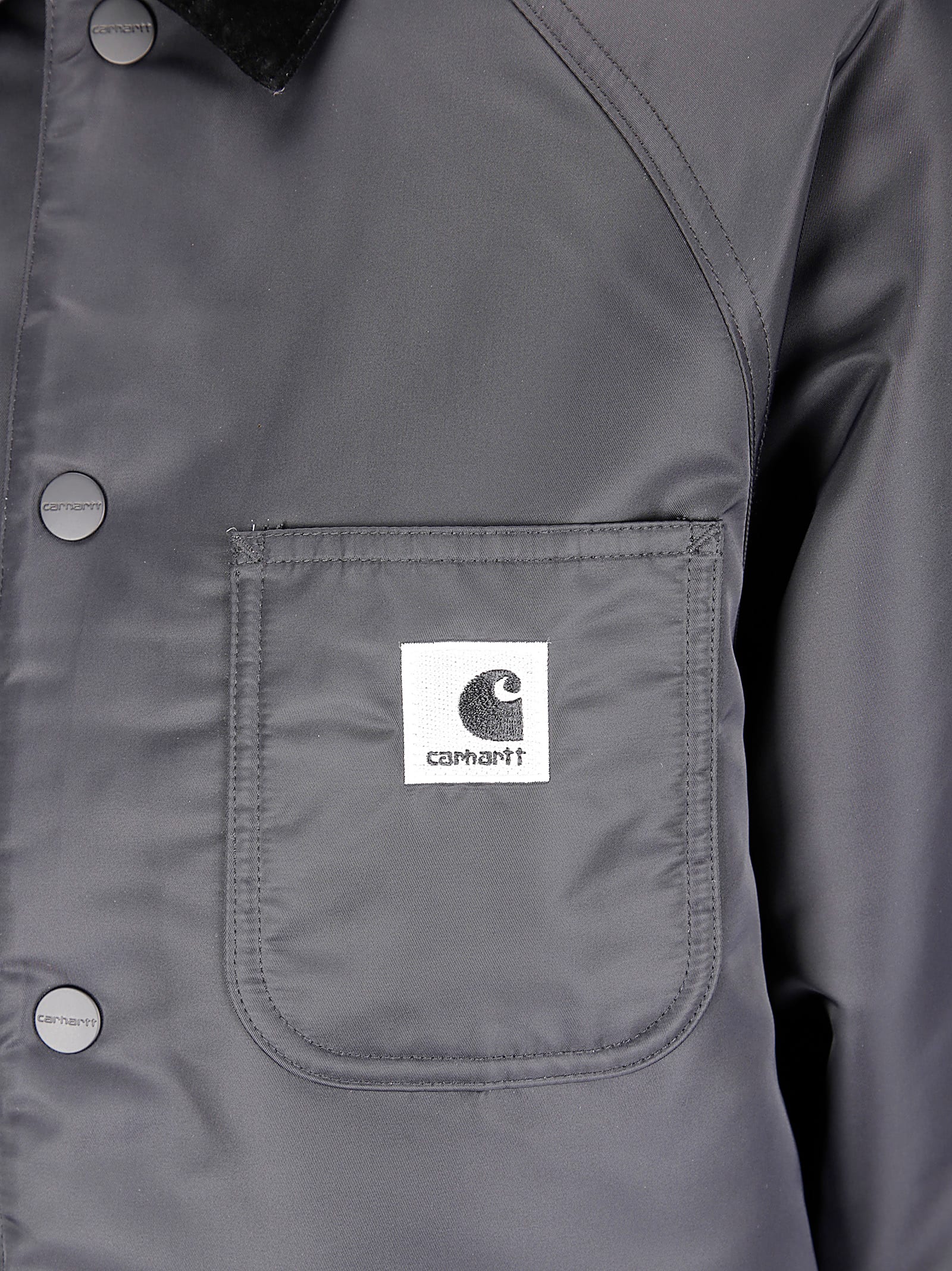 Carhartt W Alumni Chore Coat In Gray