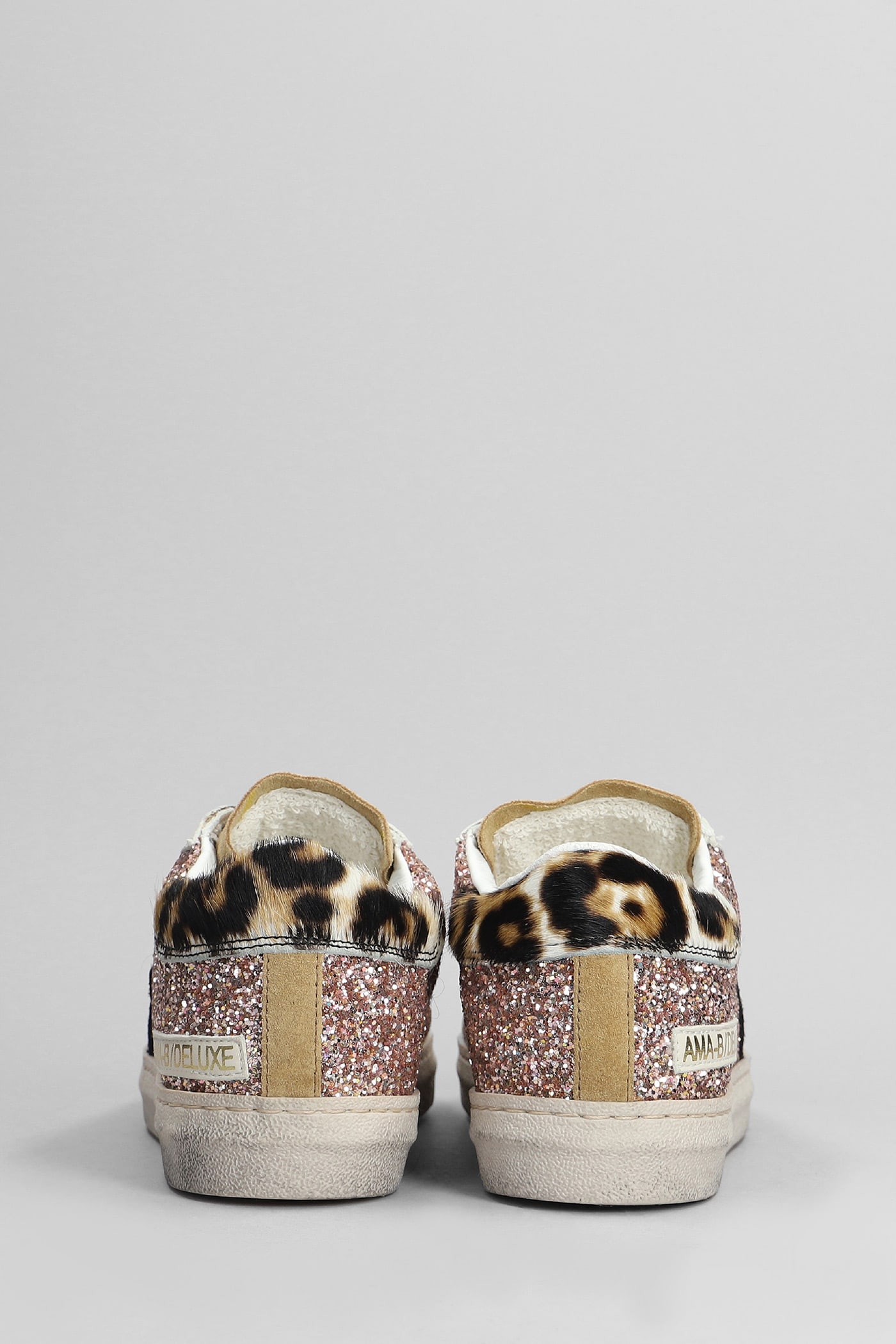 Shop Ama Brand Sneakers In Multicolor Glitter