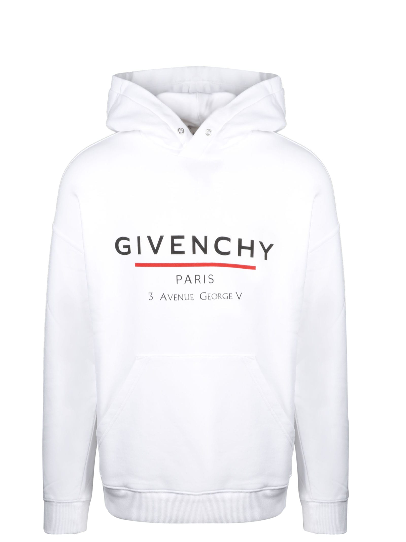 GIVENCHY LABEL PRINT HOODIE,11246450